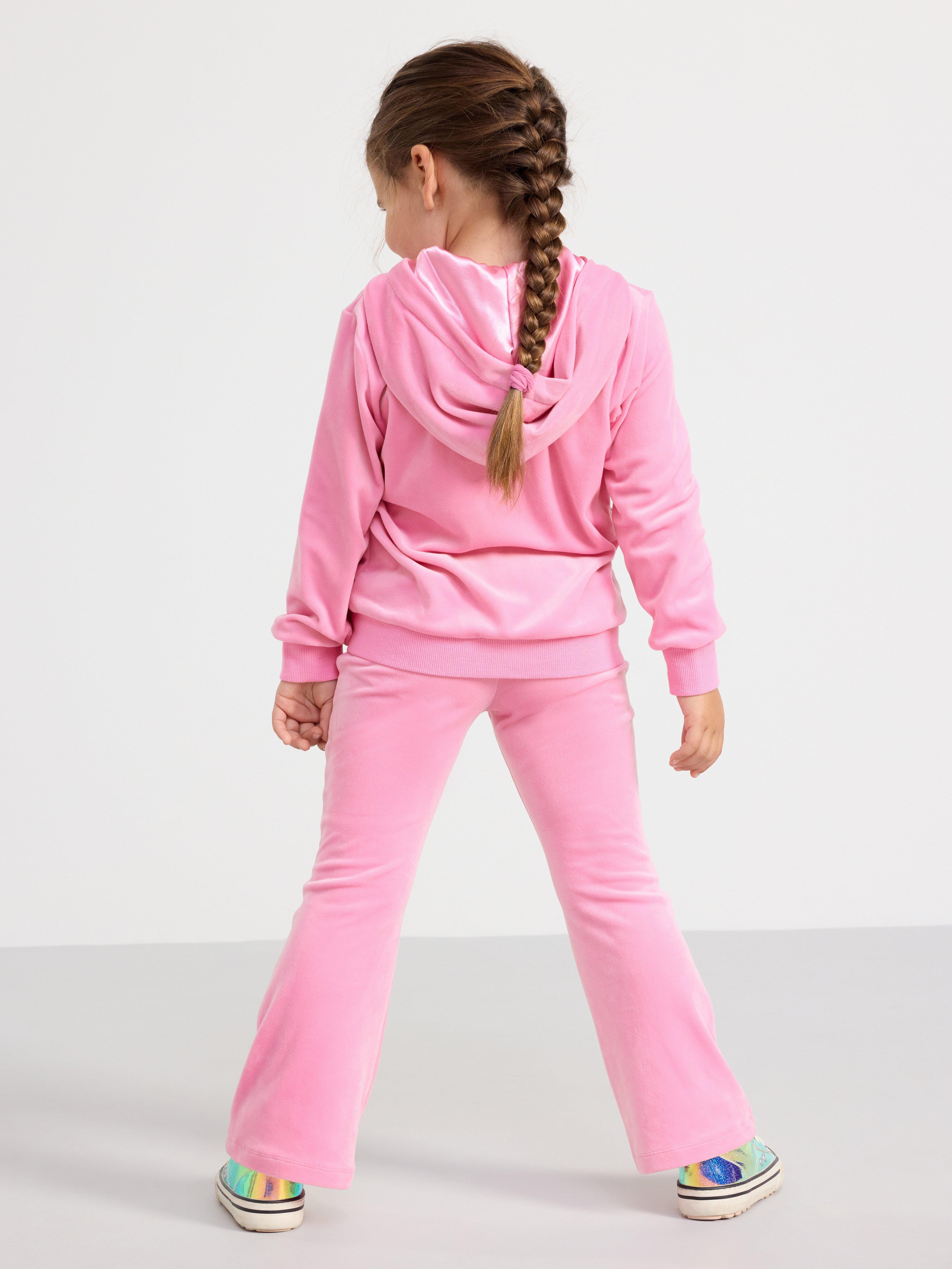 Flared discount velour tracksuit