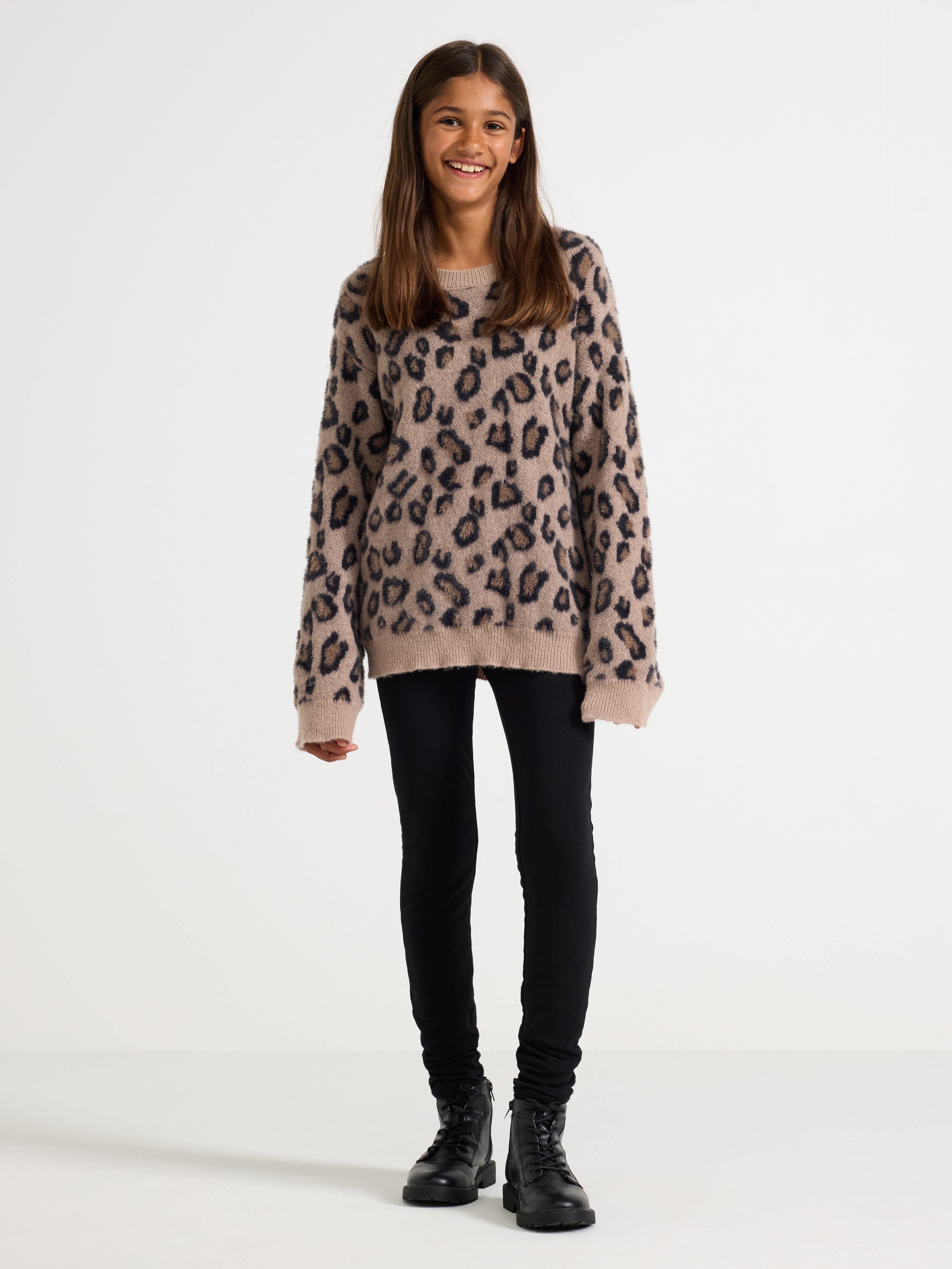 Leggings - Børn - Sort