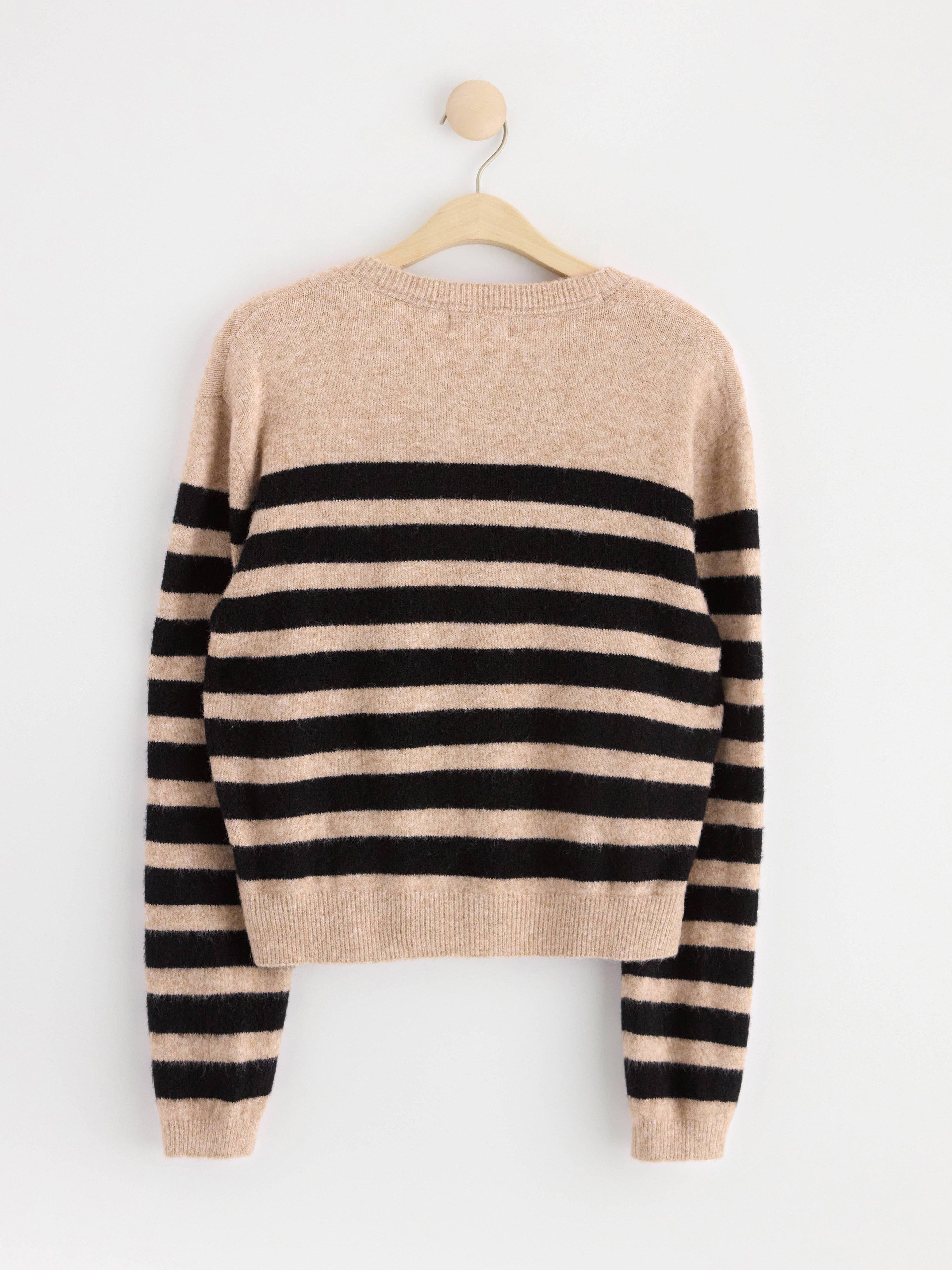 Cardigan - Dame - Beige