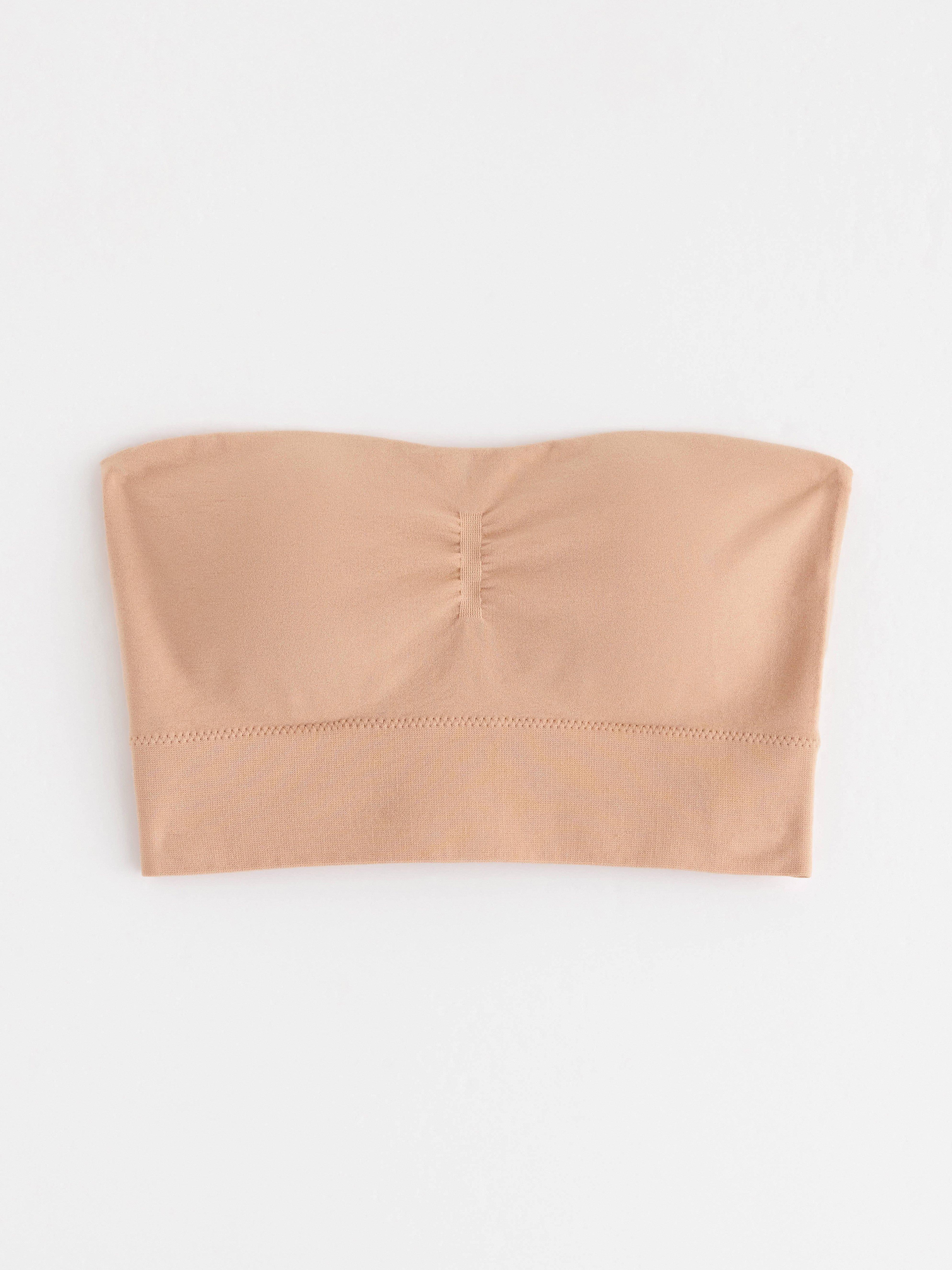 Bandeau-bh - Underkläder - Beige