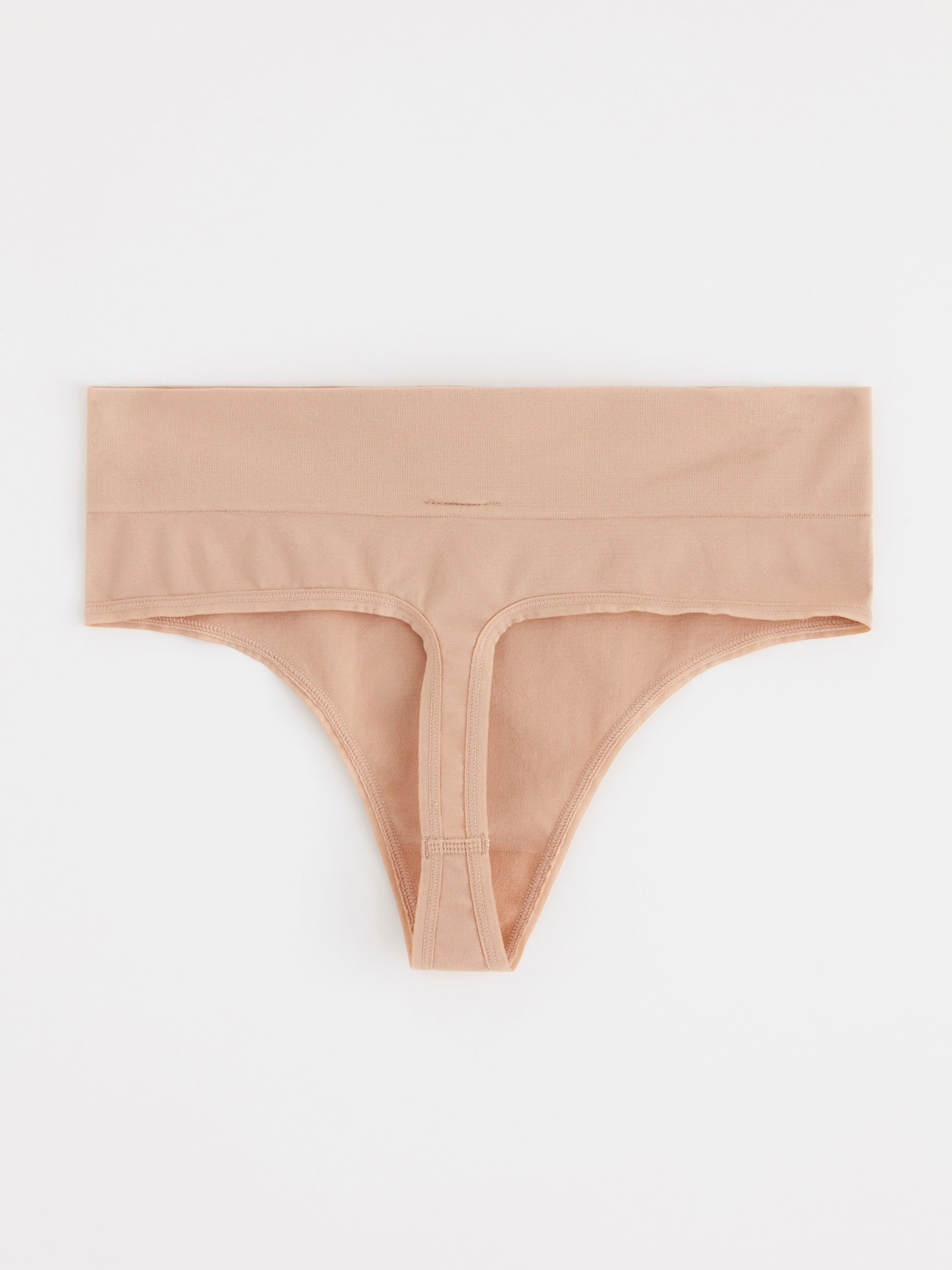 Thong High - Lingerie - Beige