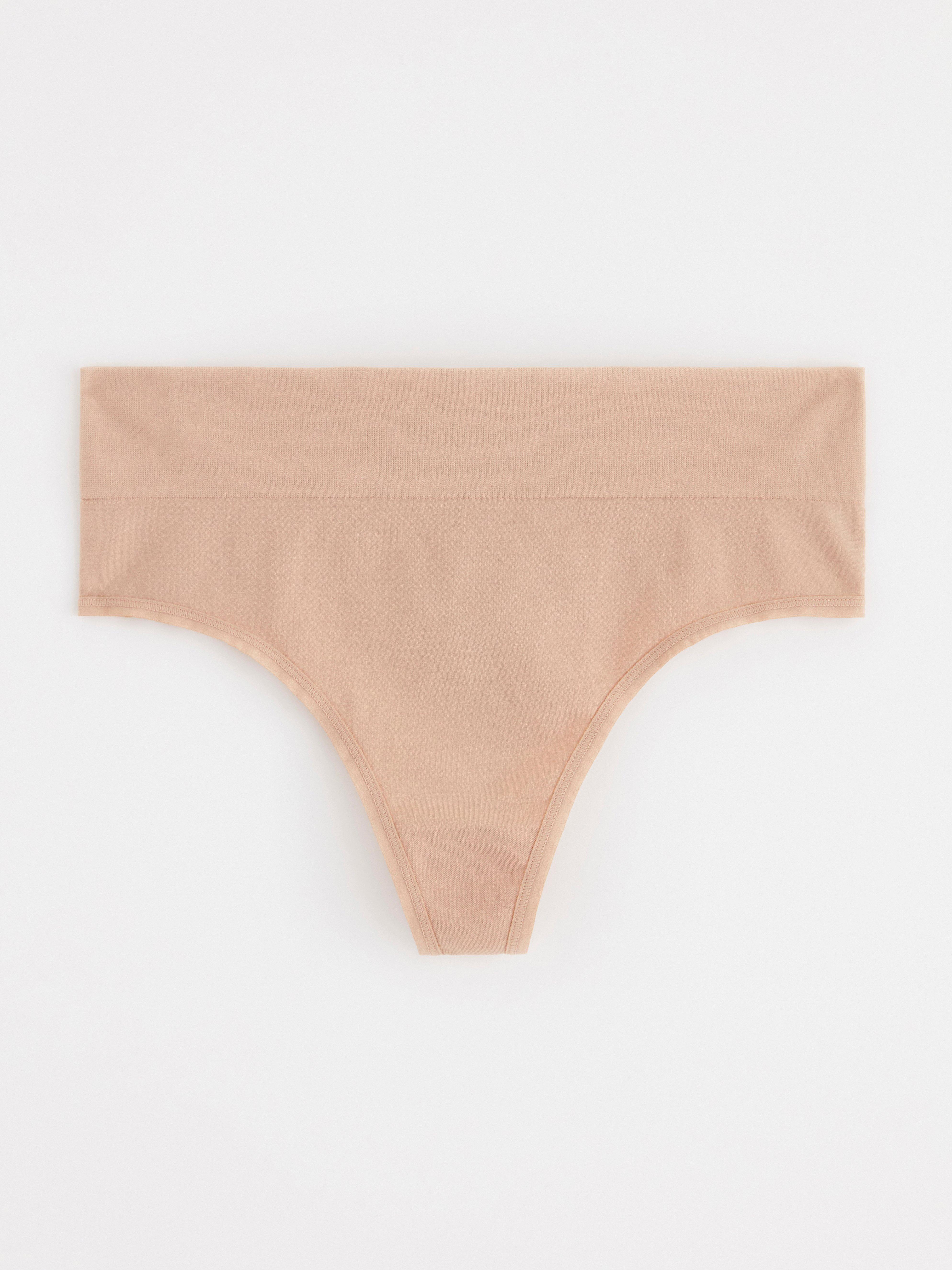 Thong High - Lingerie - Beige