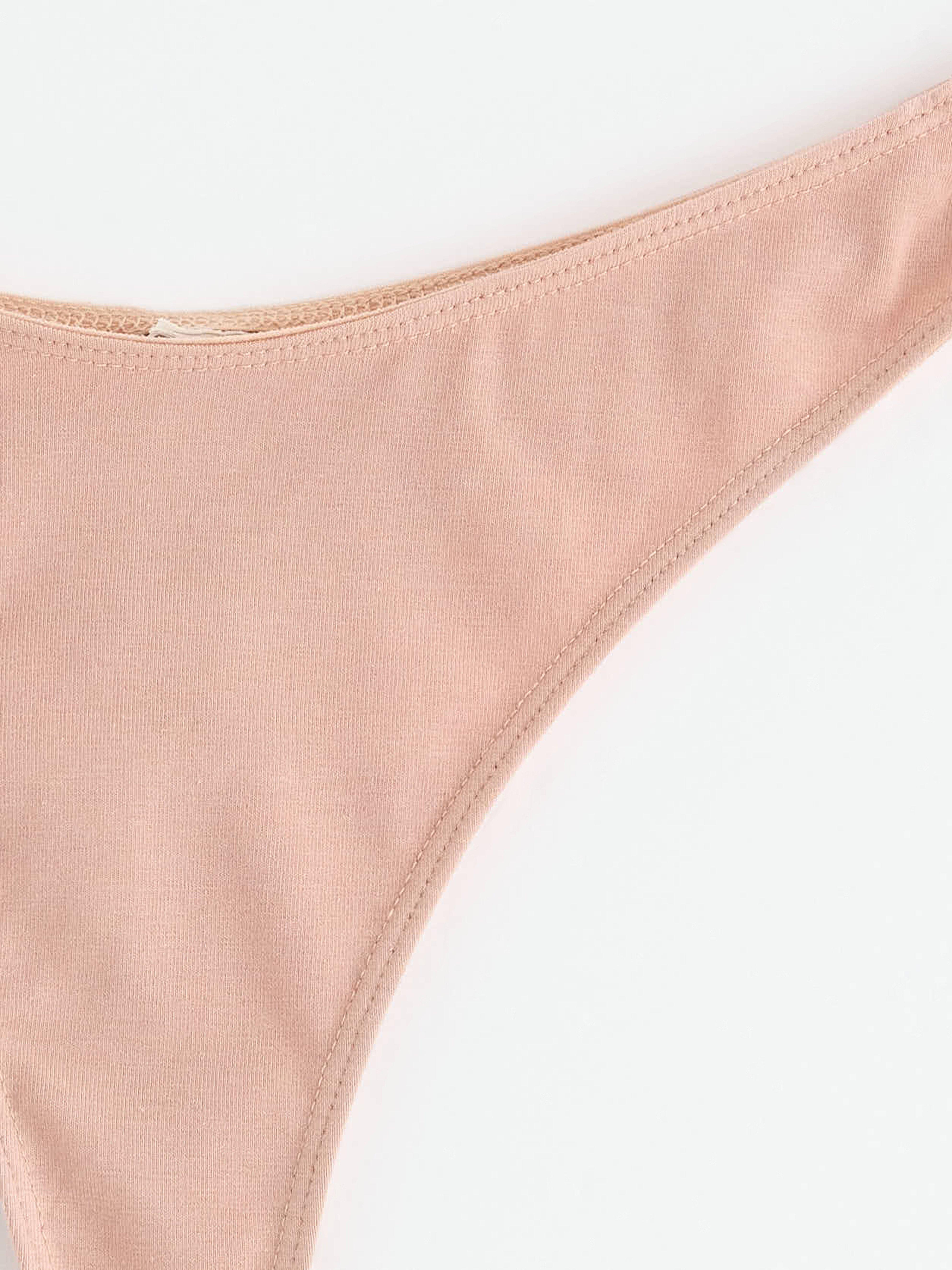 Thong Low - Lingerie - Beige