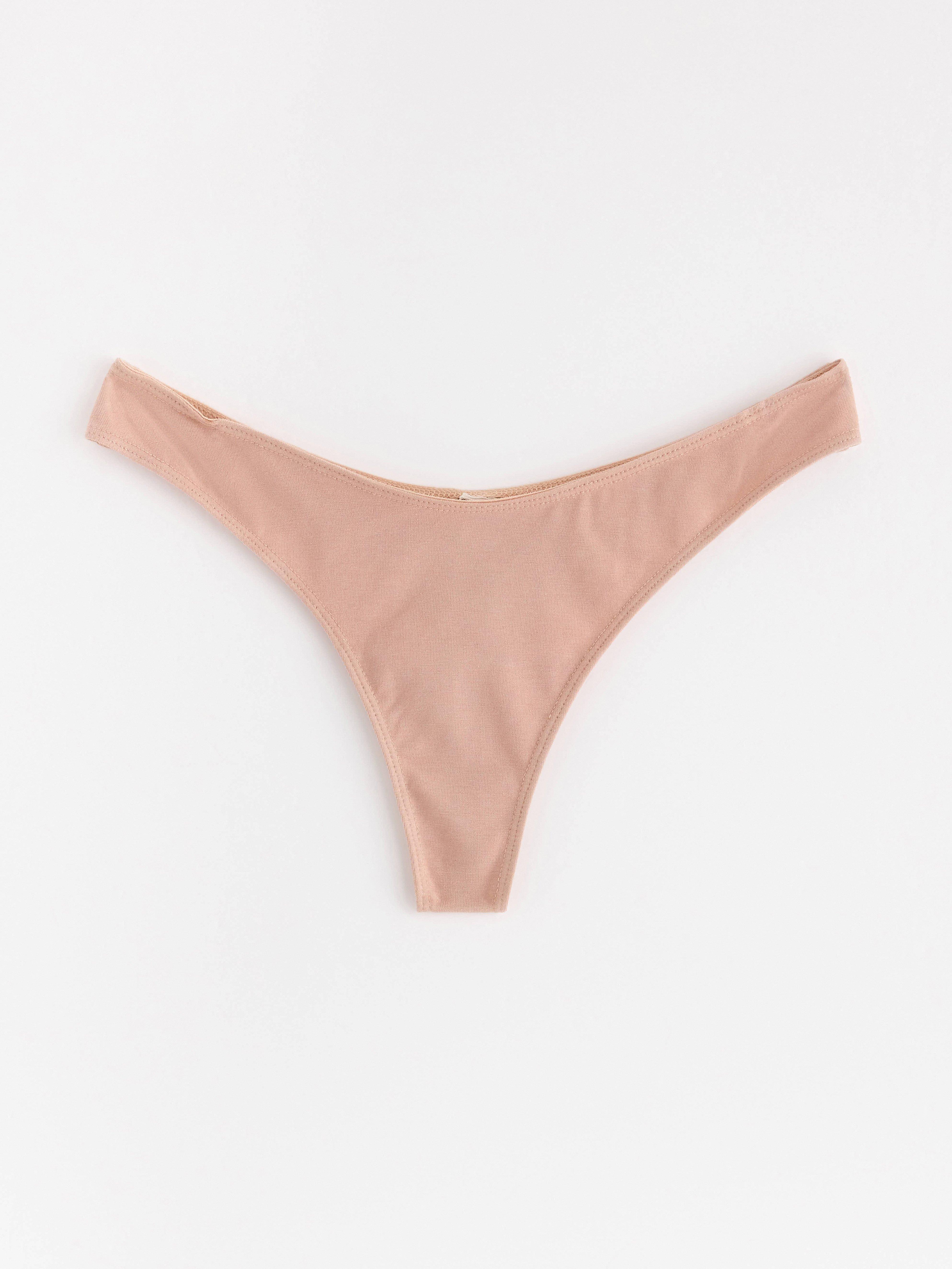 Thong Low - Lingerie - Beige