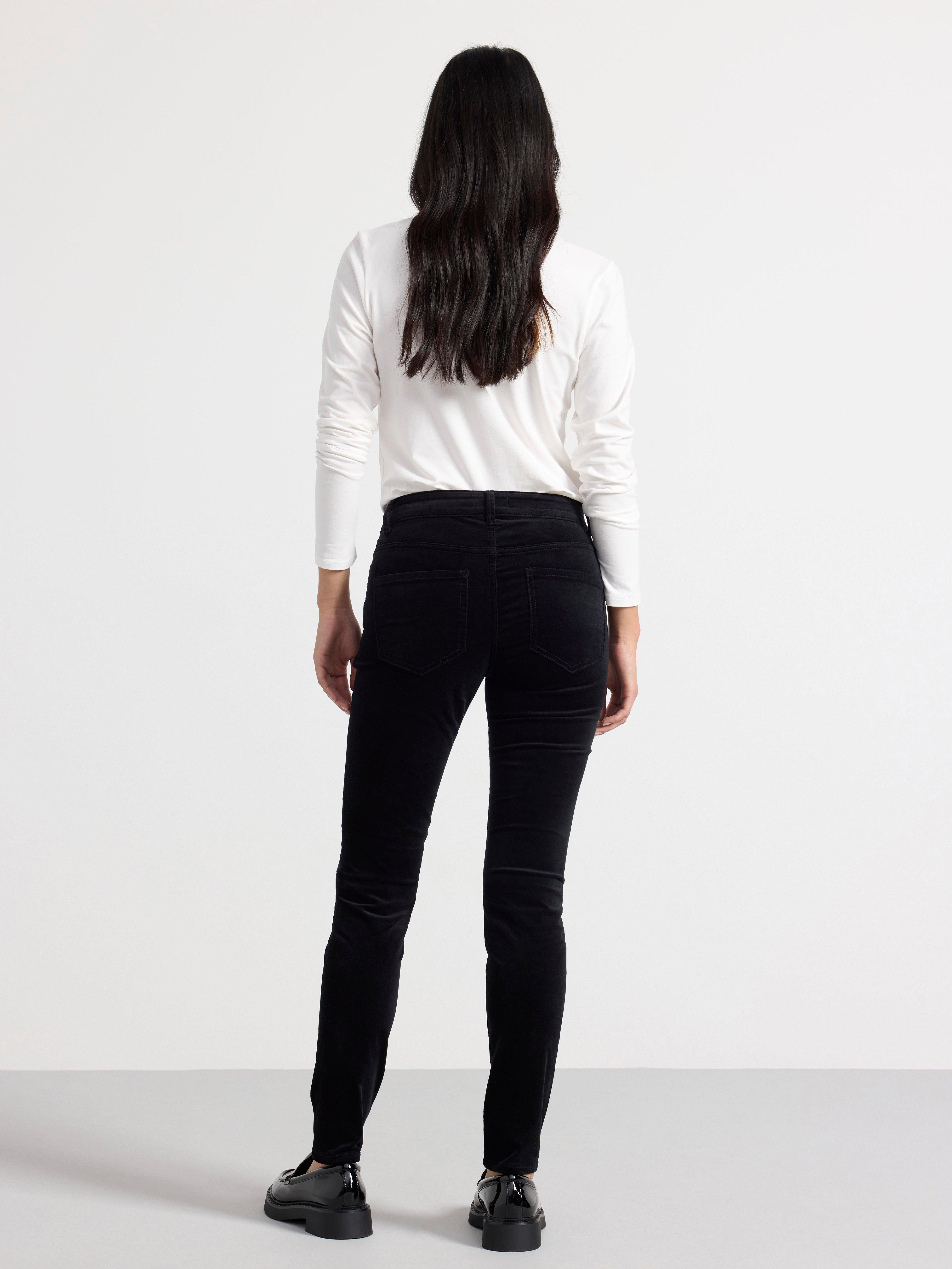 Skinny best sale velvet trousers