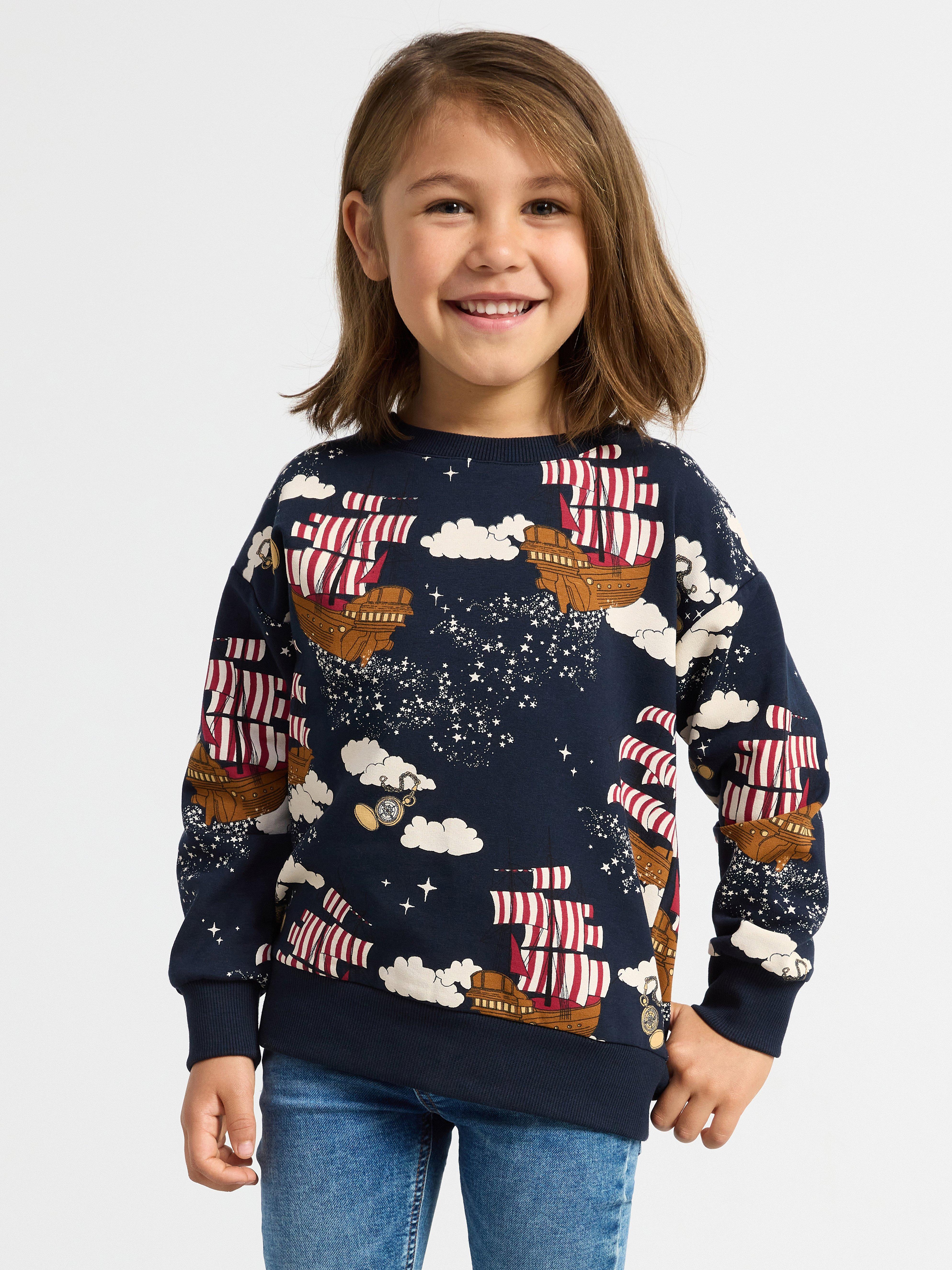 Sweatshirt med tryck