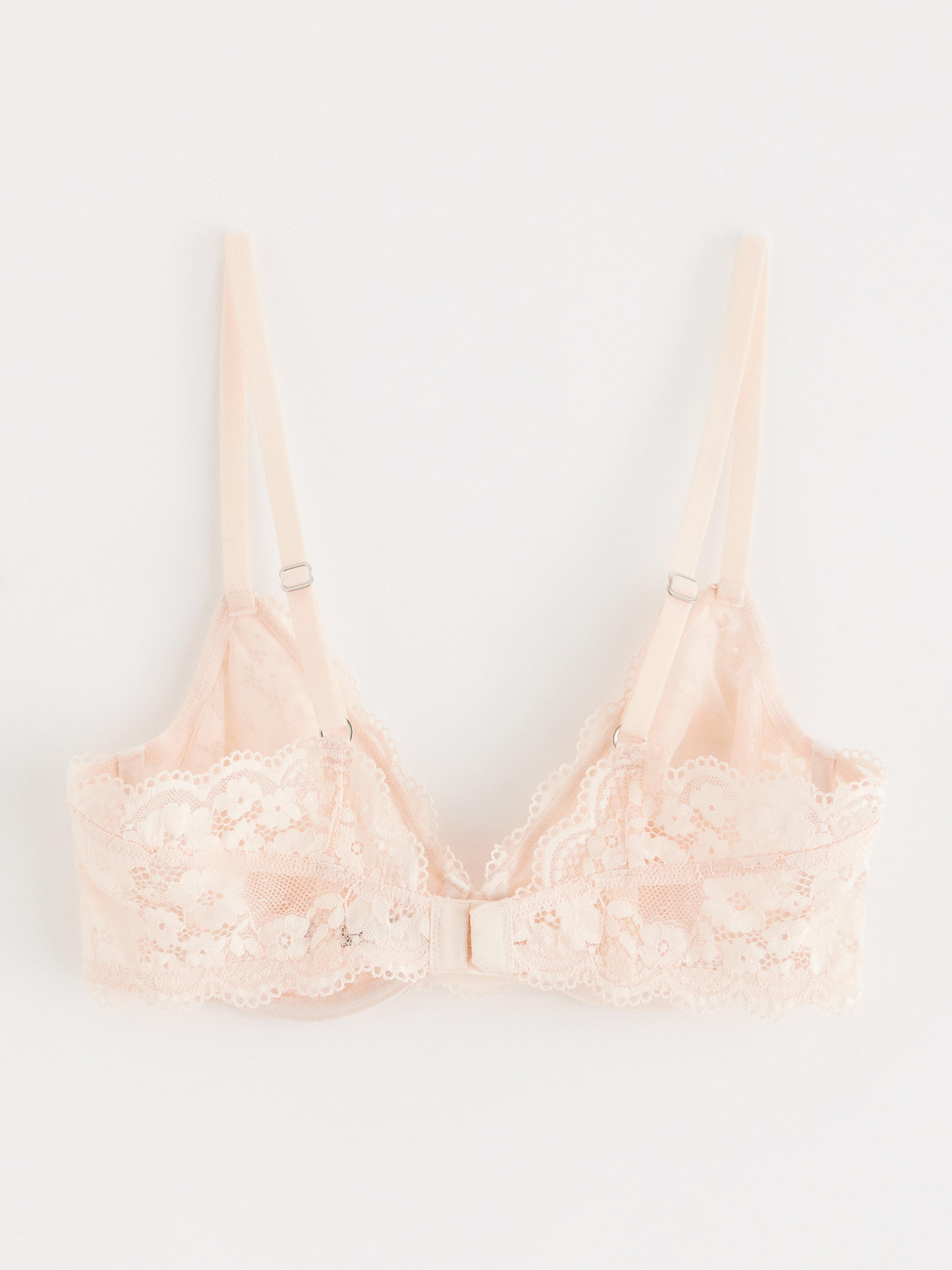 Unpadded Bra - Lingerie - Pink