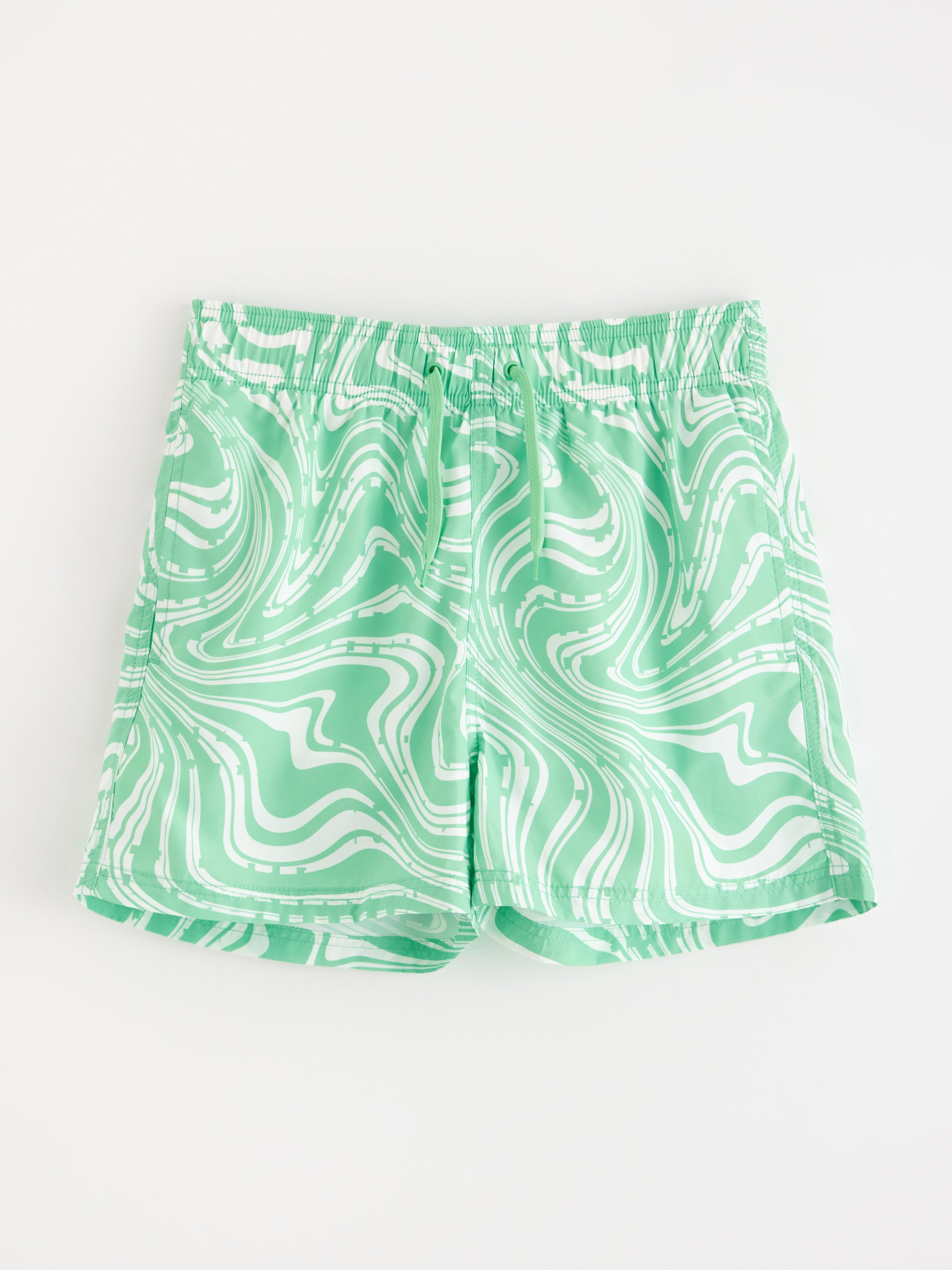 Badeshorts - Barn - Grønn