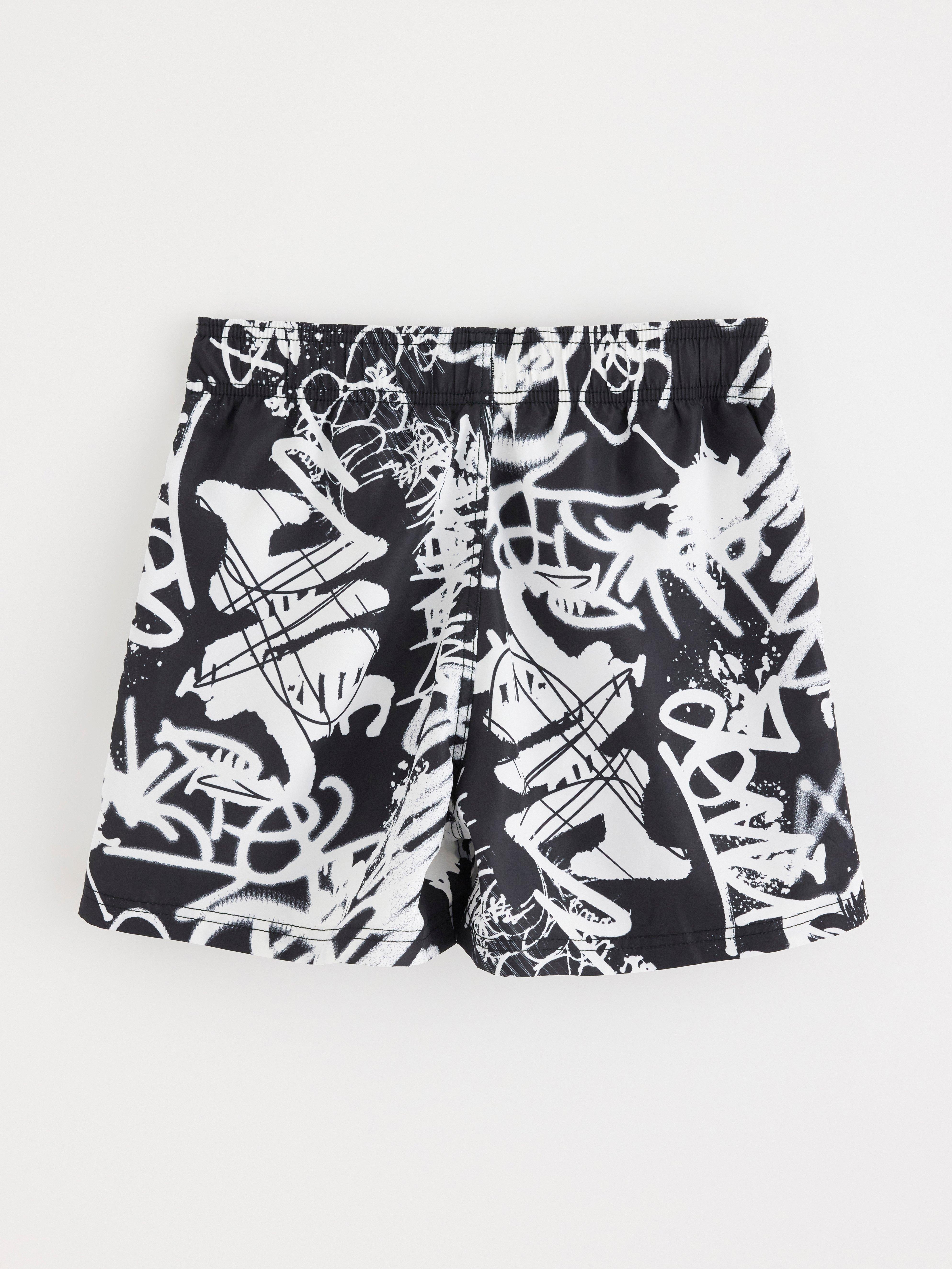 Badshorts - Barn - Svart
