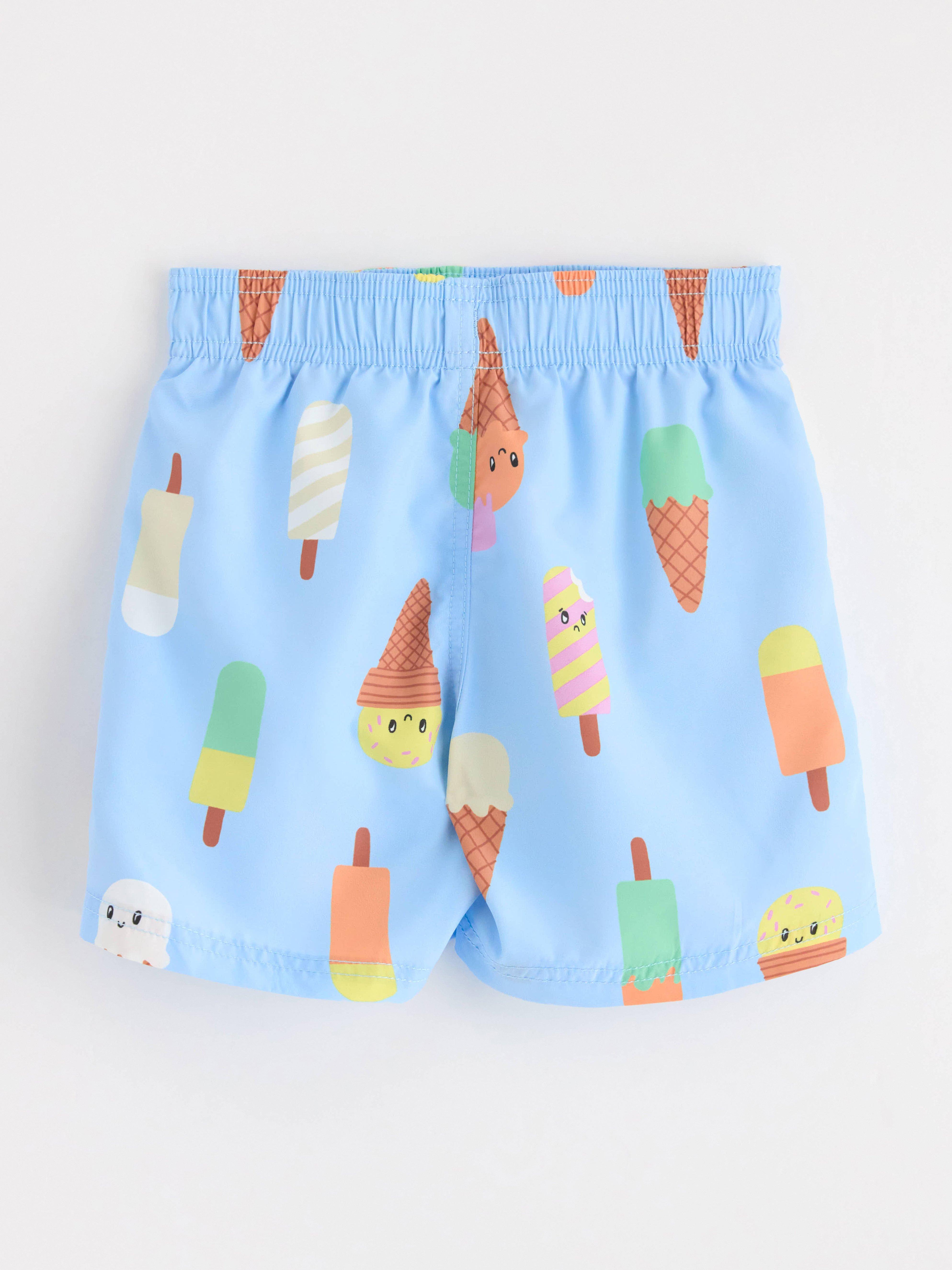 Badshorts - Barn - Blå