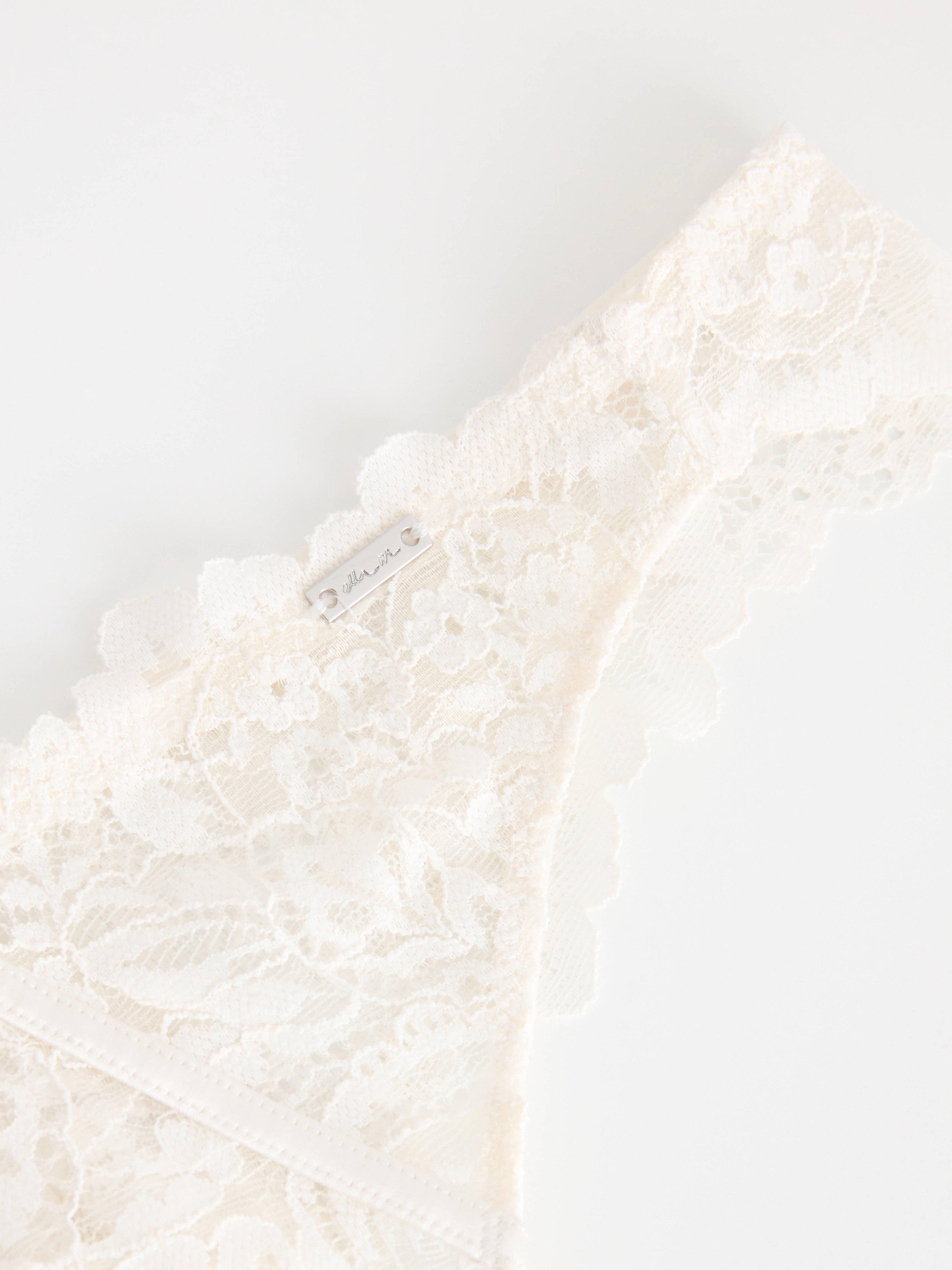 Thong Low - Lingerie - White