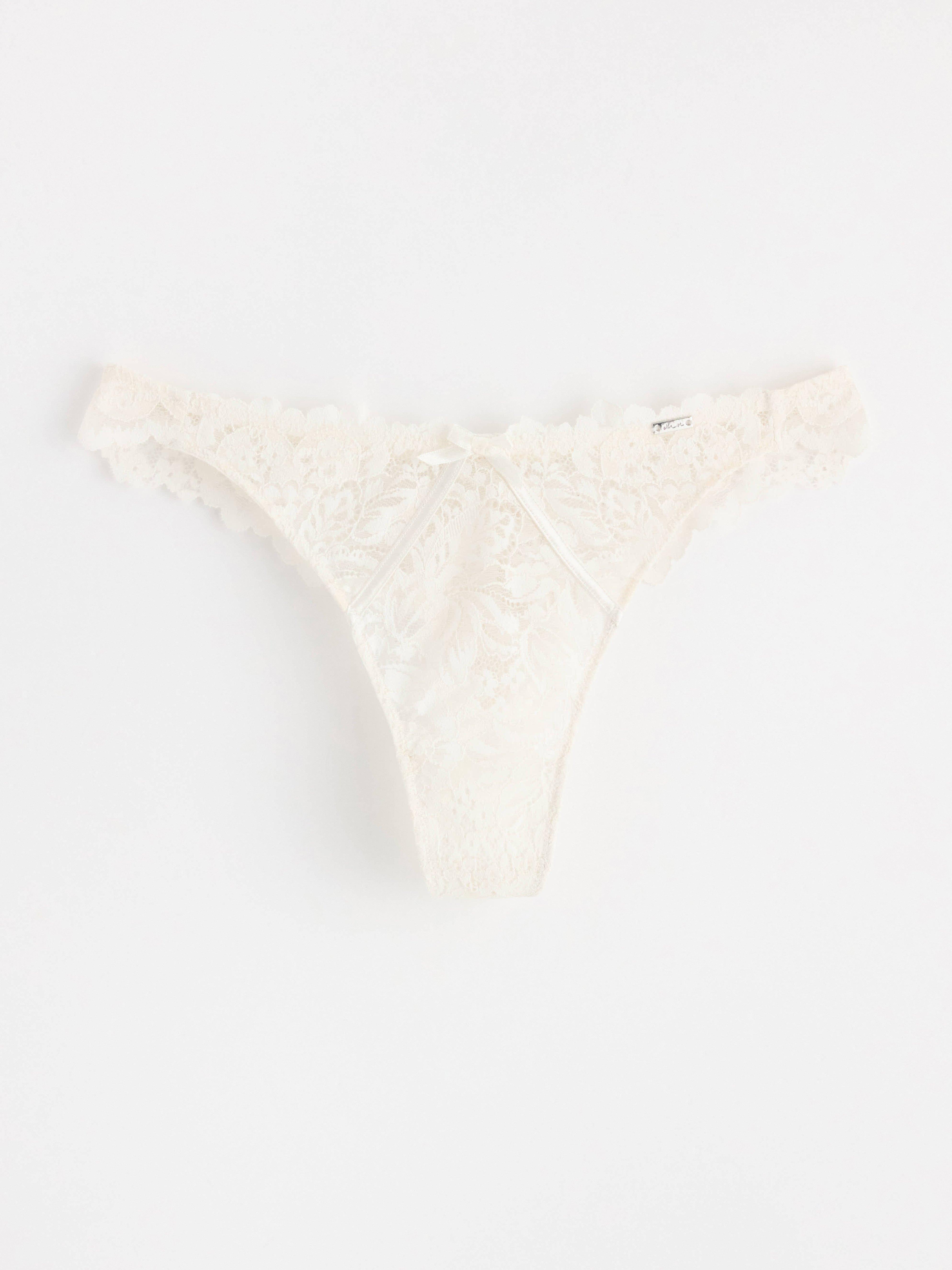 Thong Low - Lingerie - White
