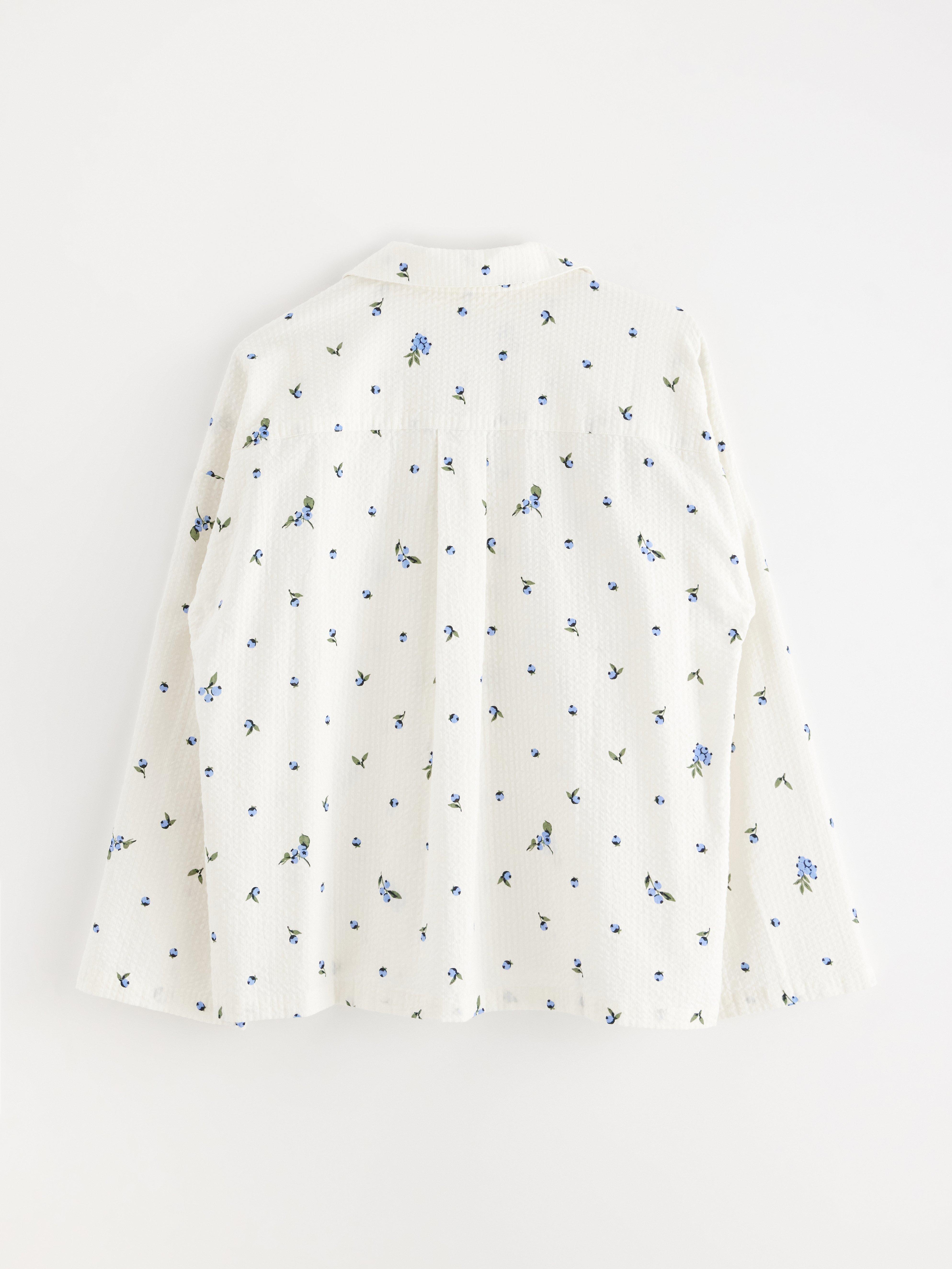 Pyjamasskjorte - Undertøy - Hvit