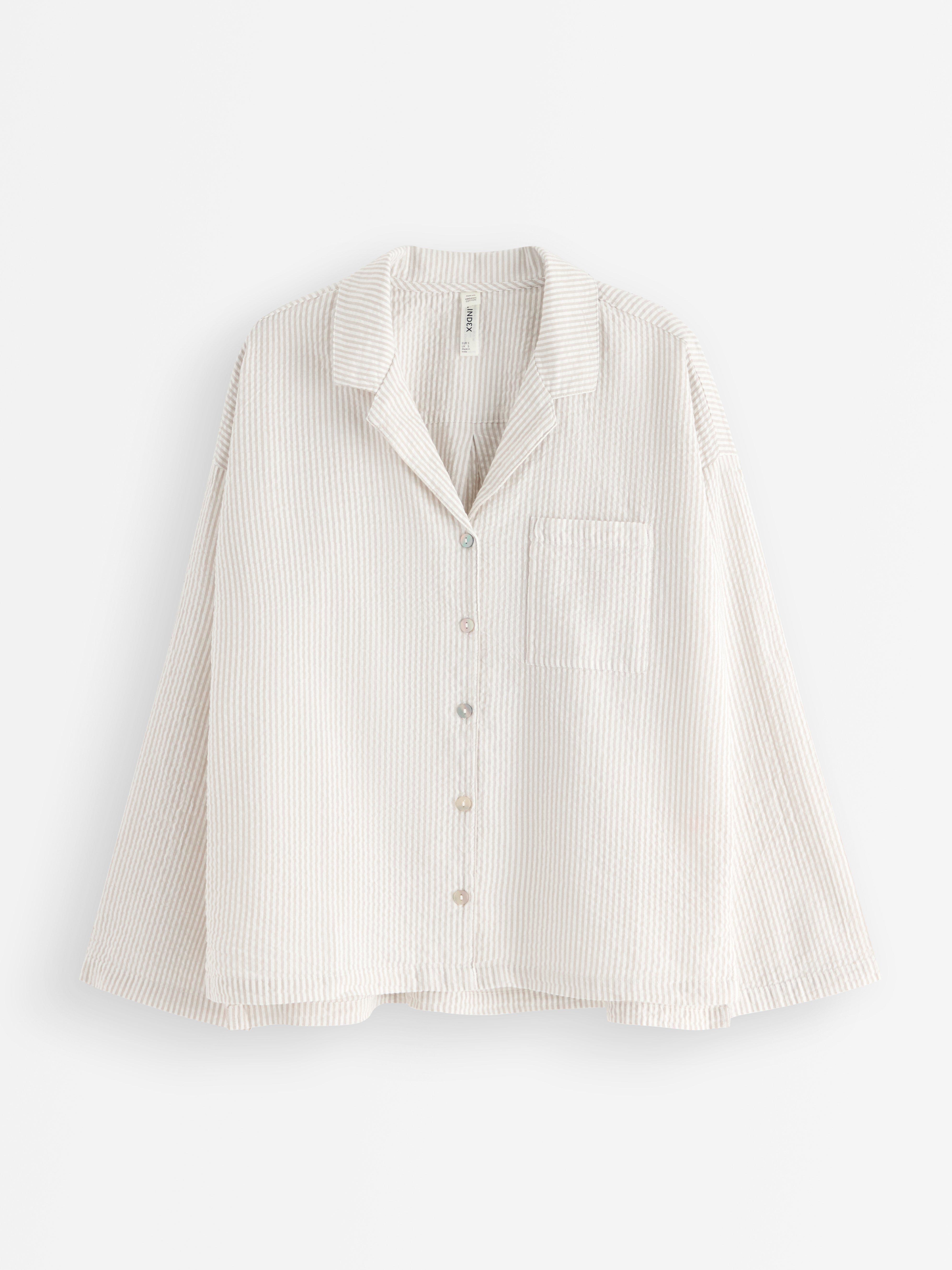 Pyjamasskjorta - Underkläder - Beige