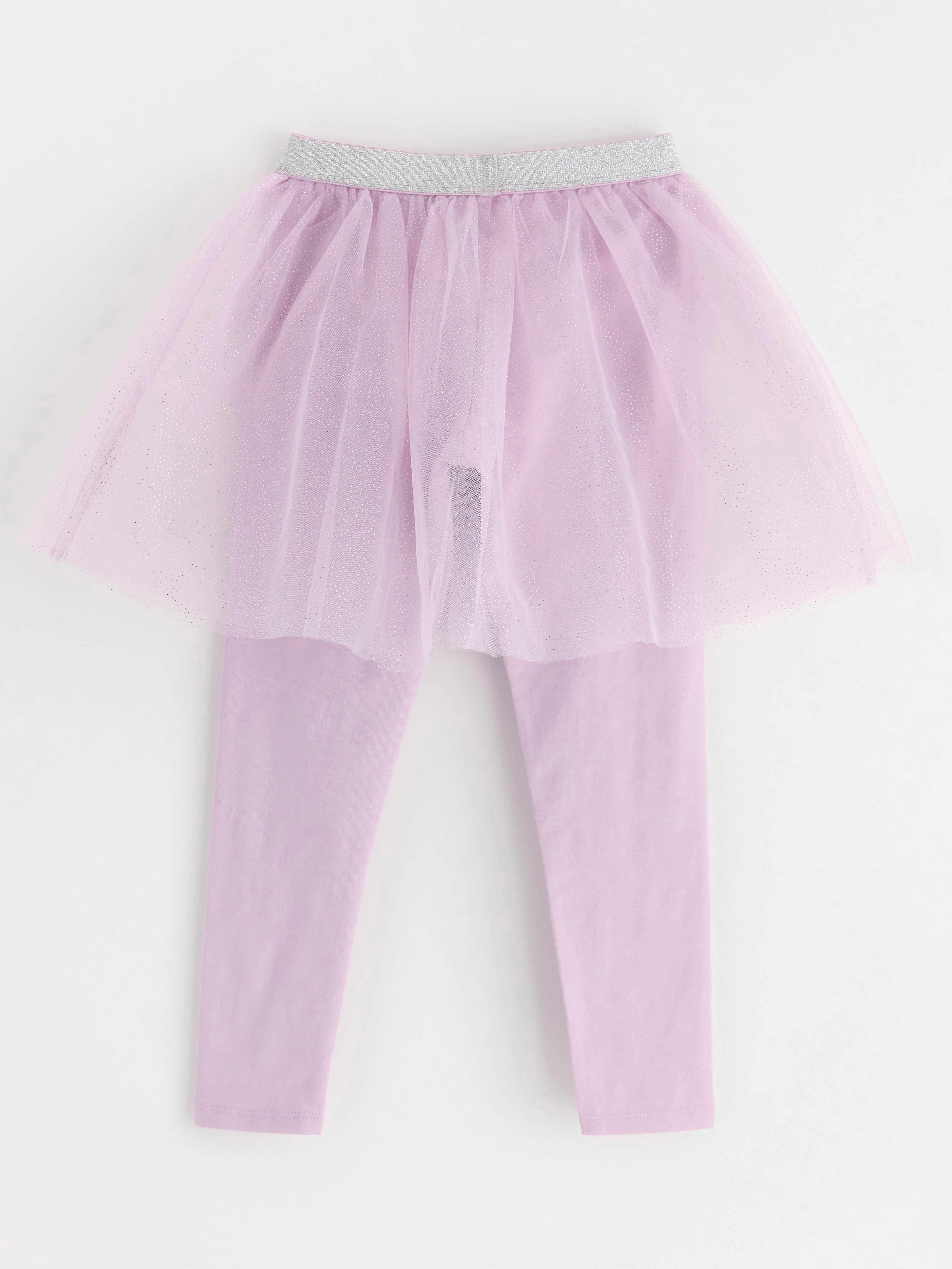 Leggings with tulle skirt | Lindex