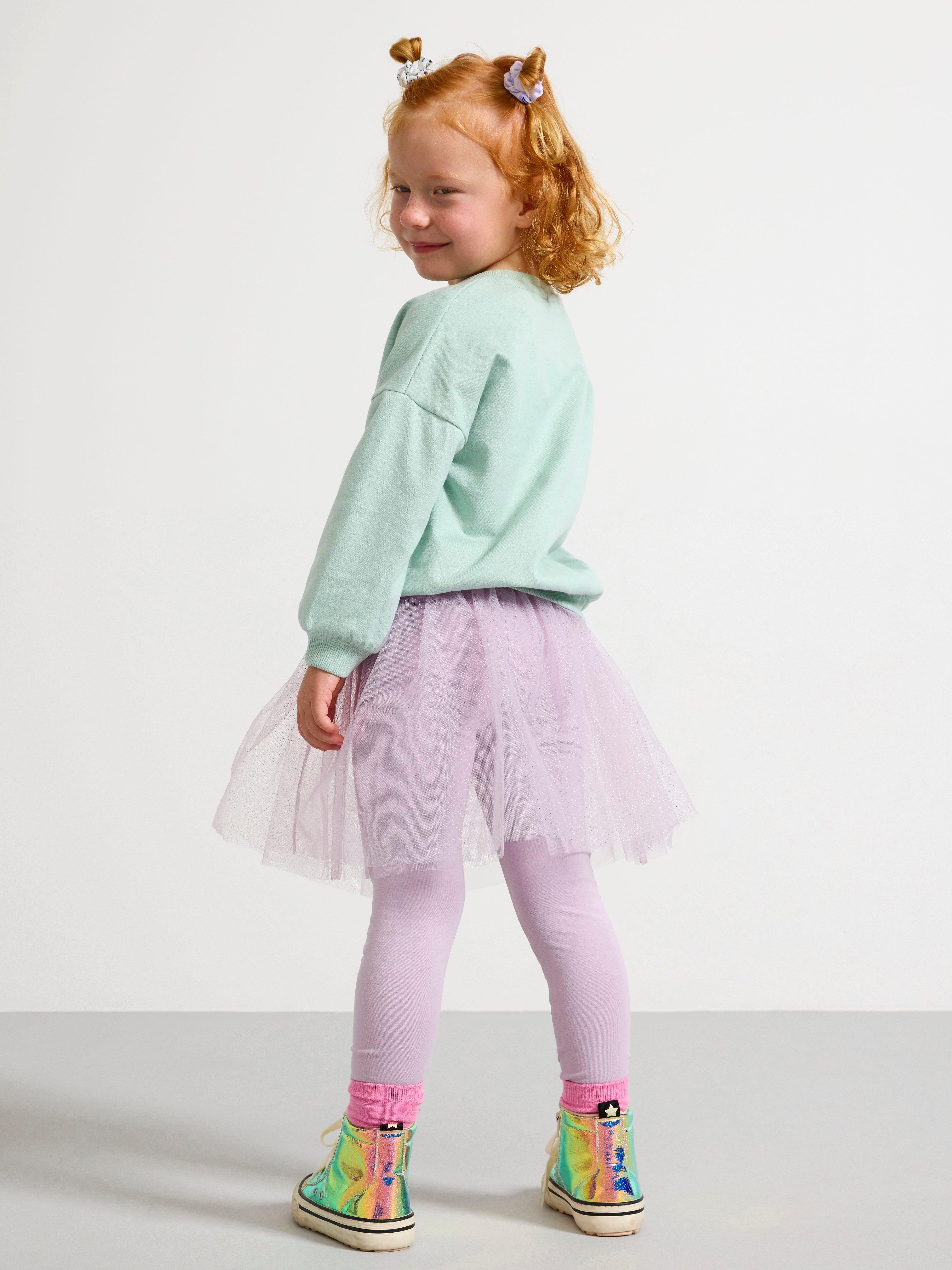 Tulle skirt with clearance leggings