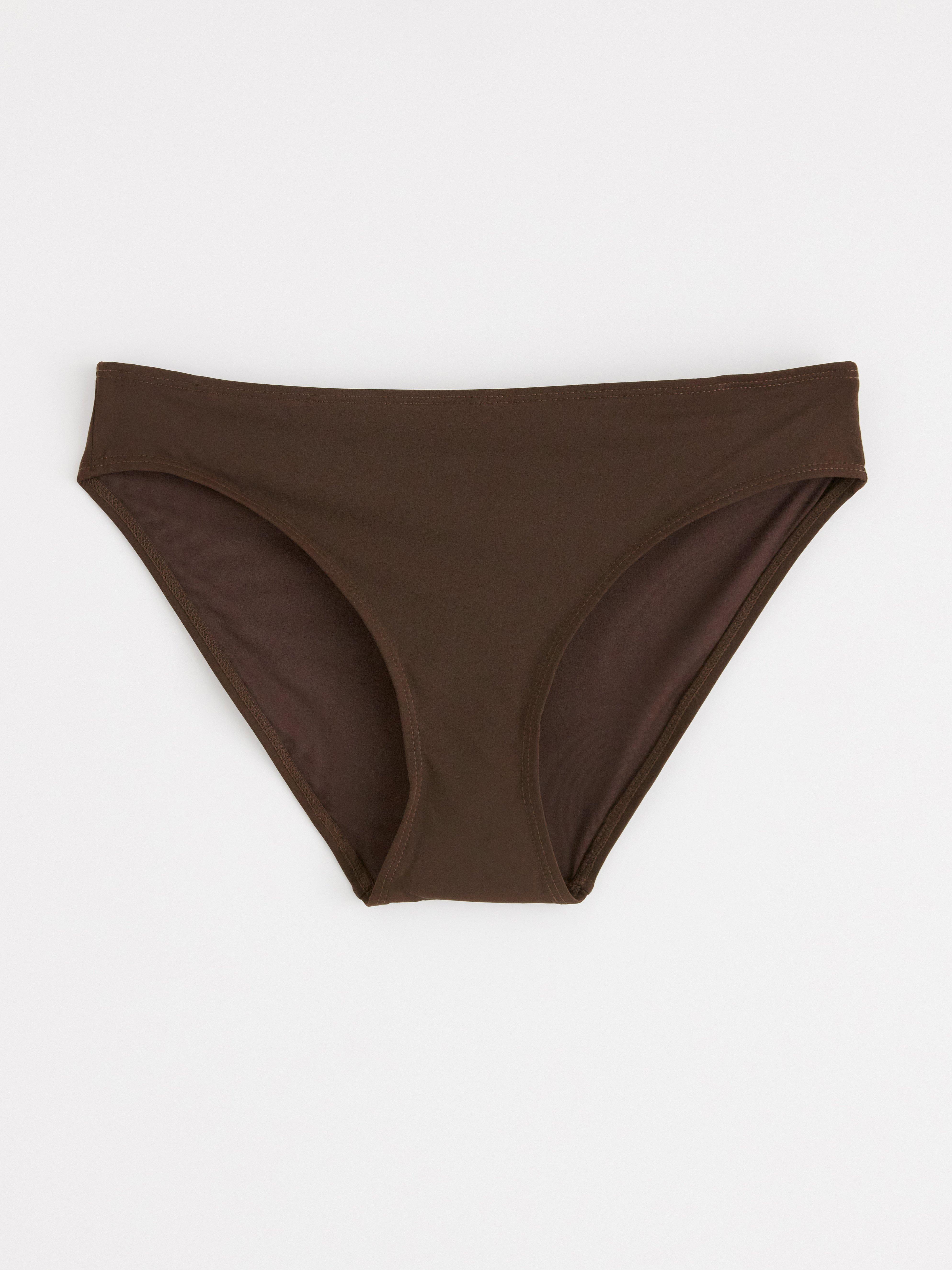 Bikini s klasickým pasem - Spodní prádlo - Hnědá