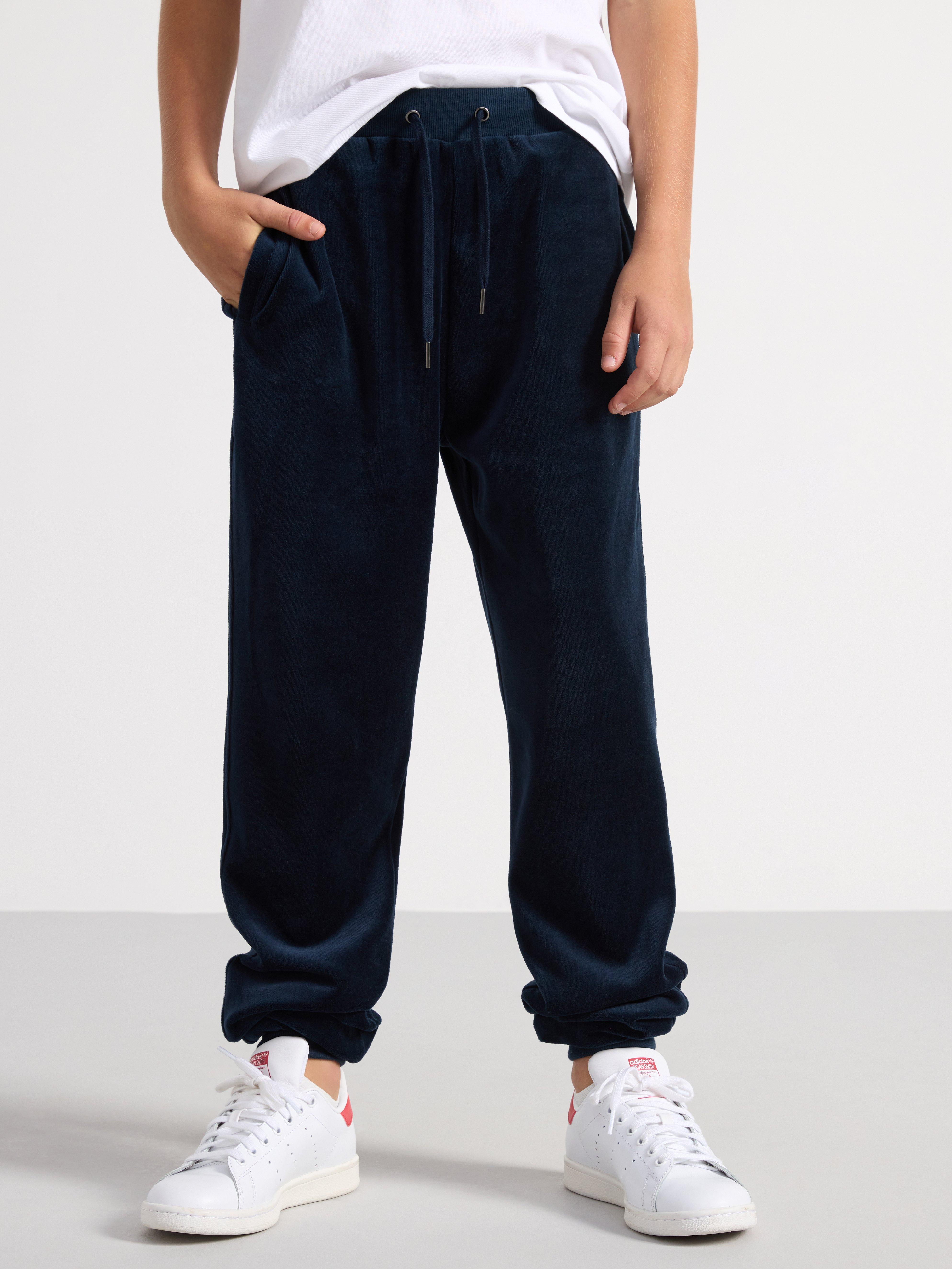 Velour store drawstring pants