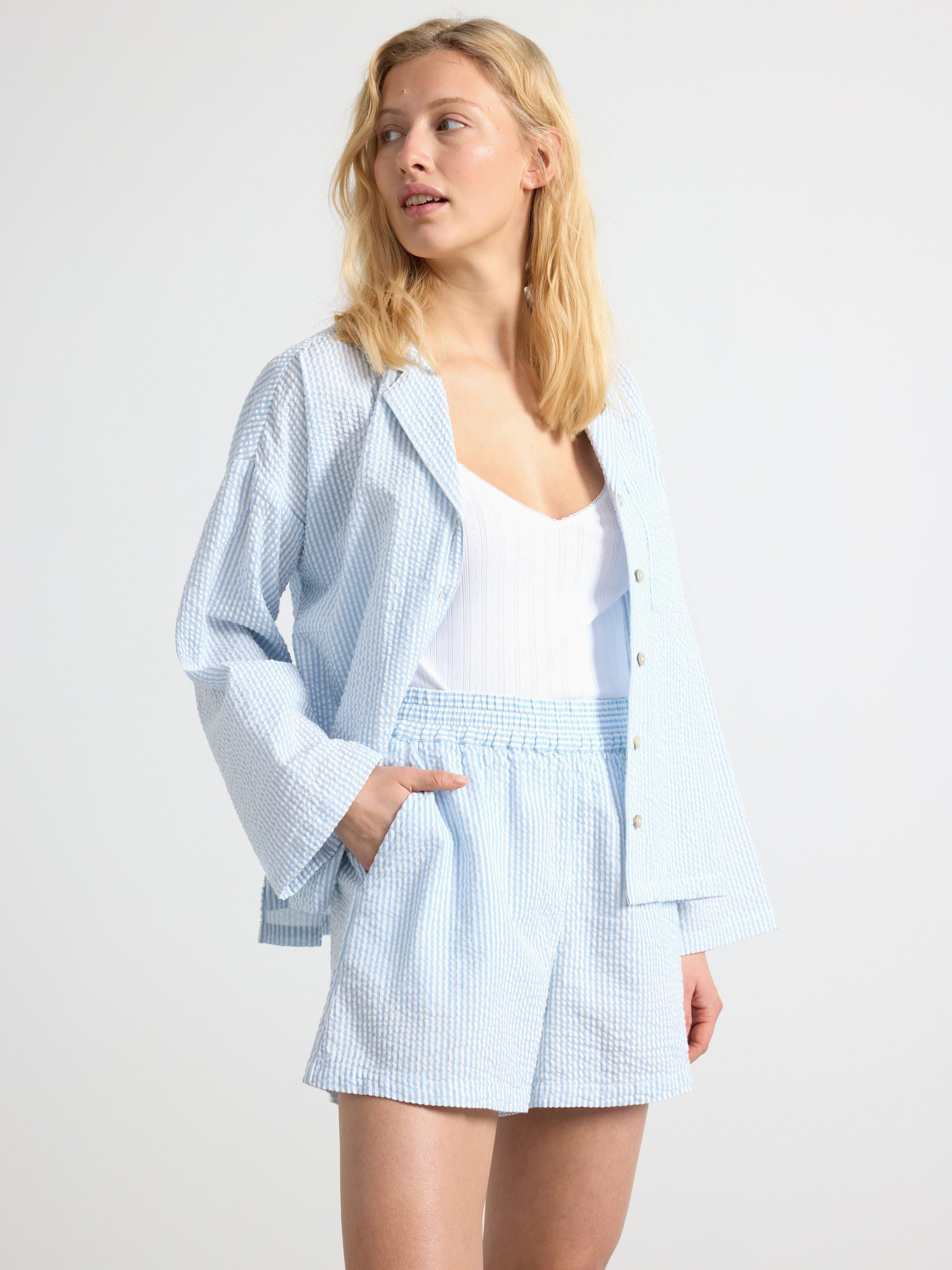 Pyjama Shorts - Lingerie - Blue