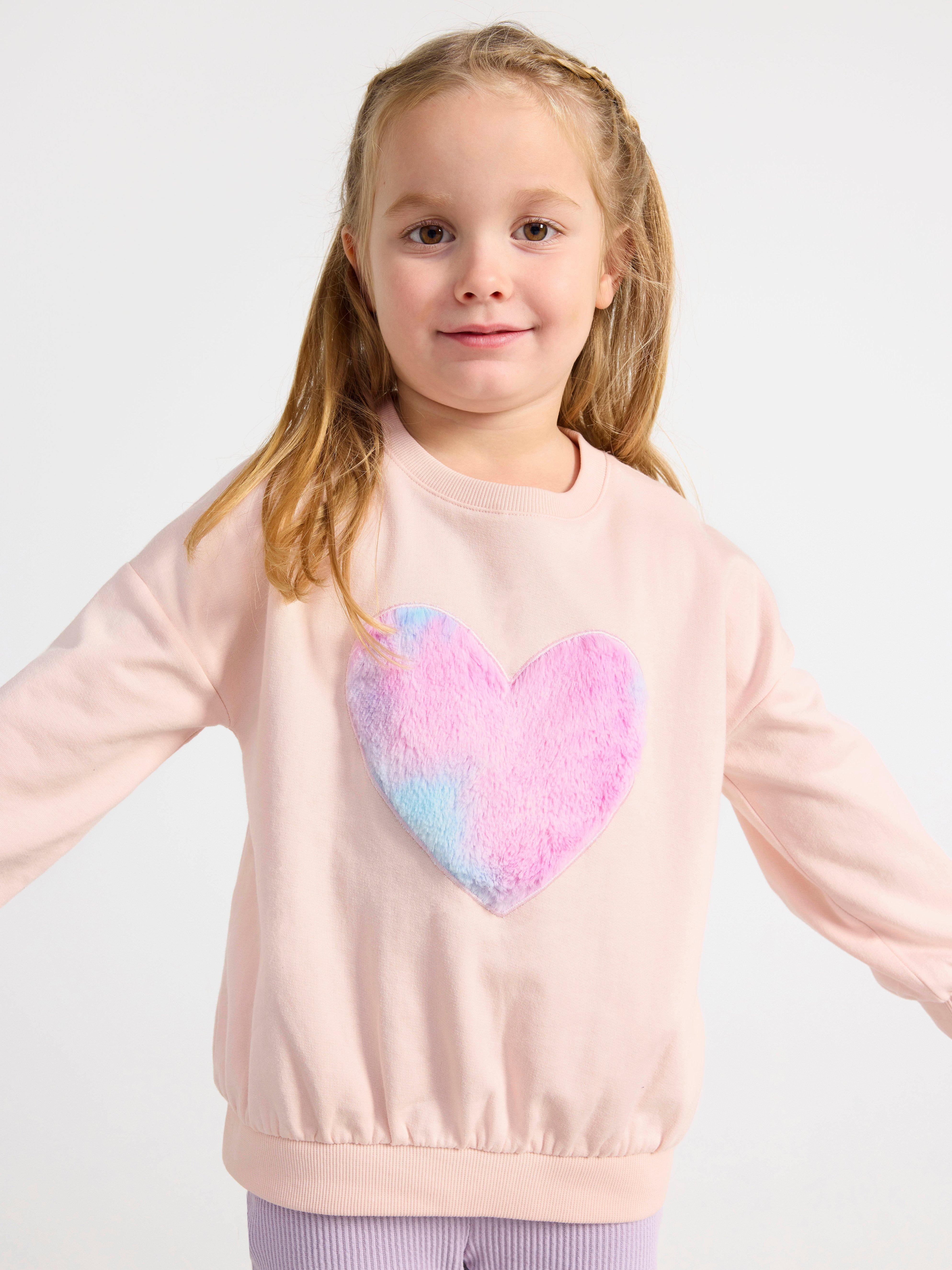 Sweatshirt med hjärta