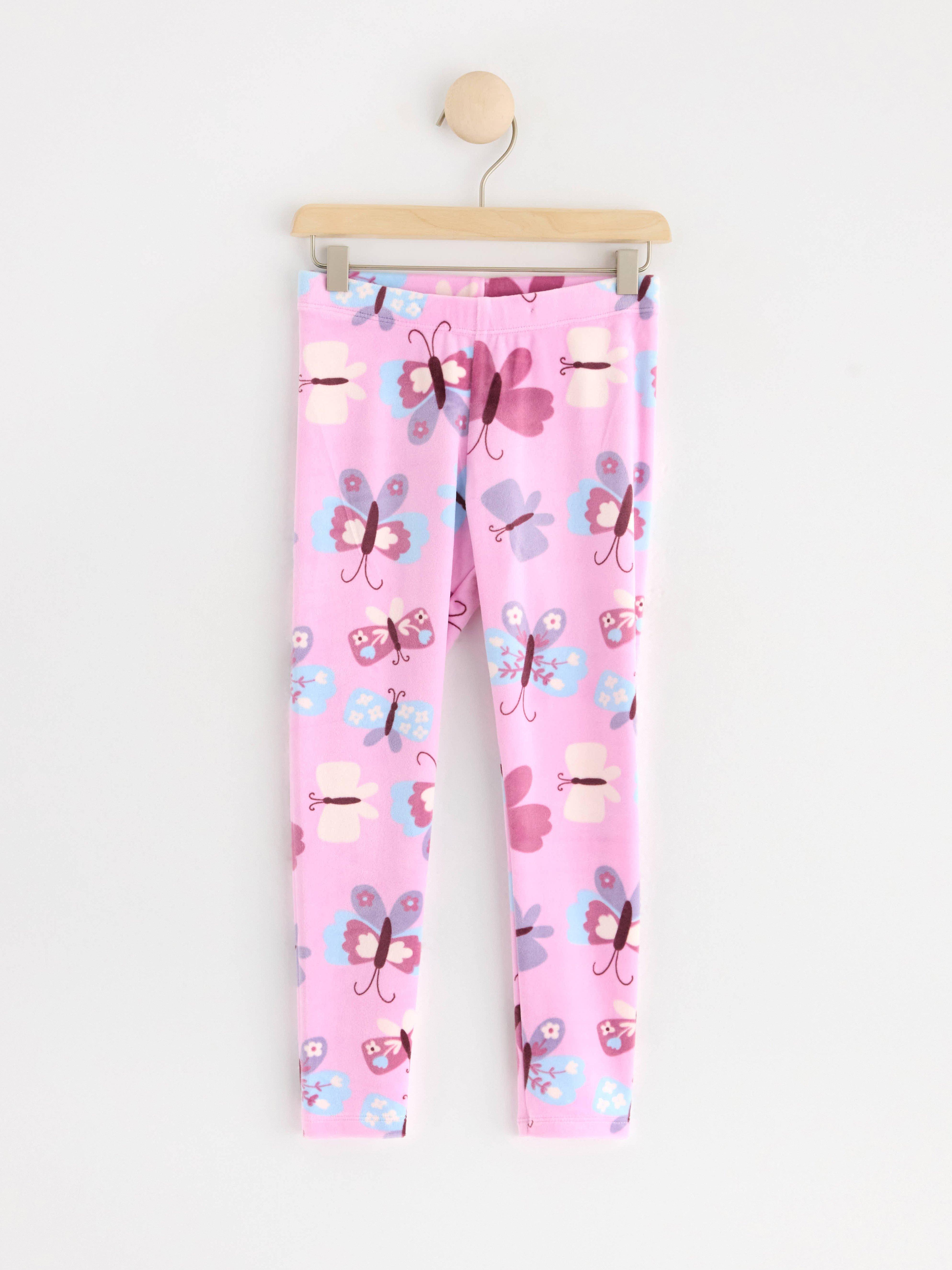 Velour Leggings med heltäckande mönster