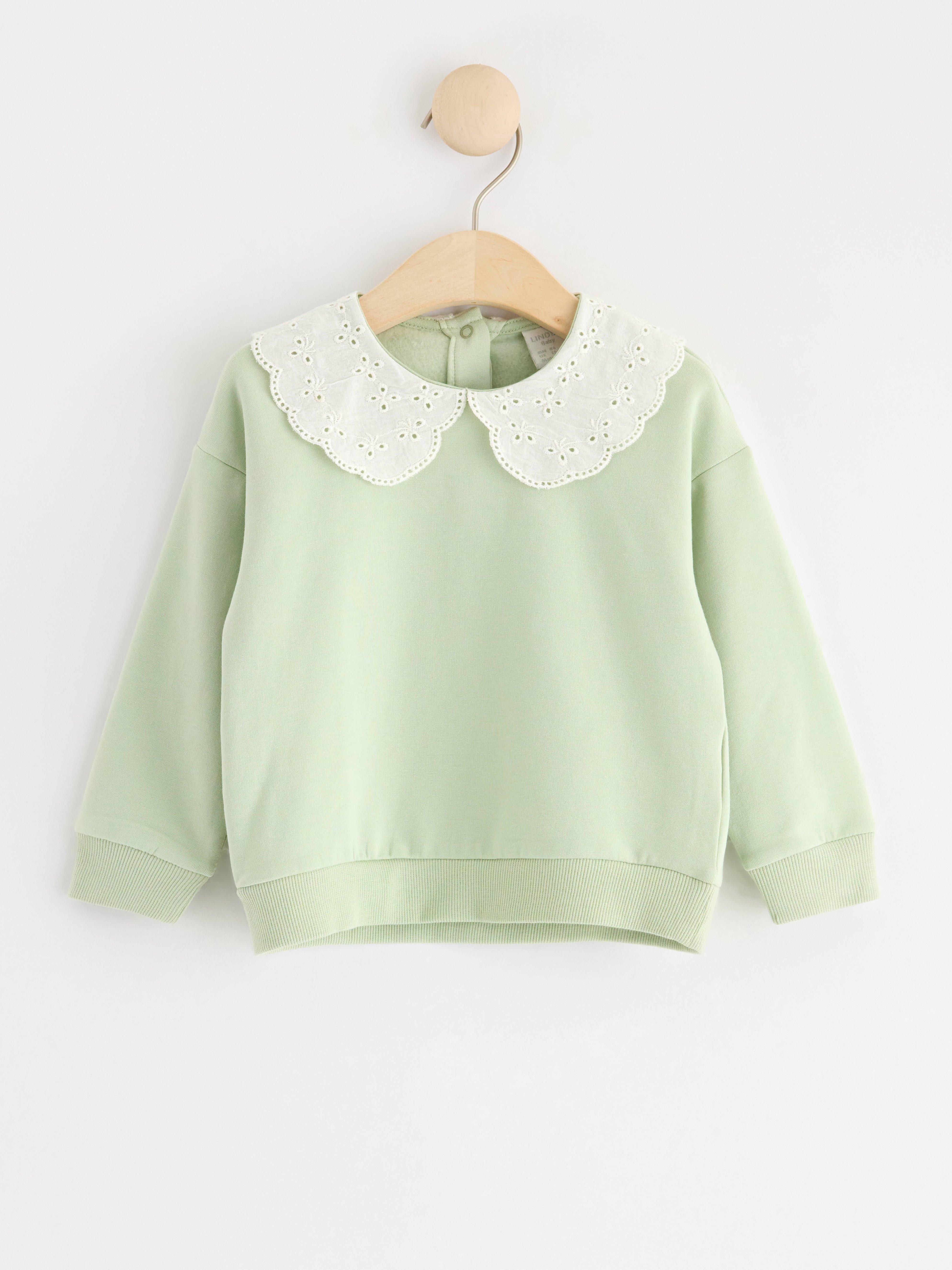 Sweatshirt - Barn - Grön