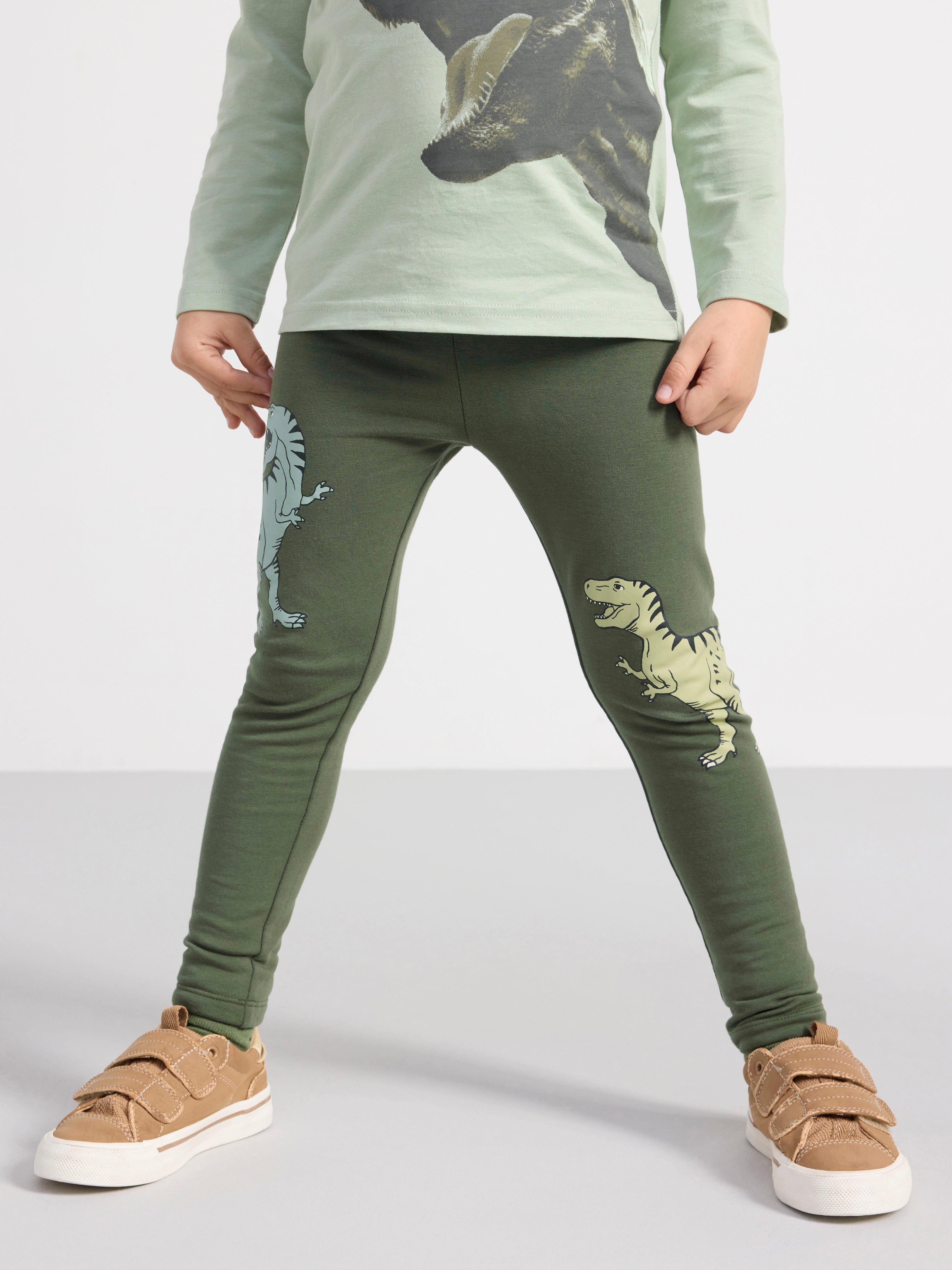 Leggings med dinosaurier