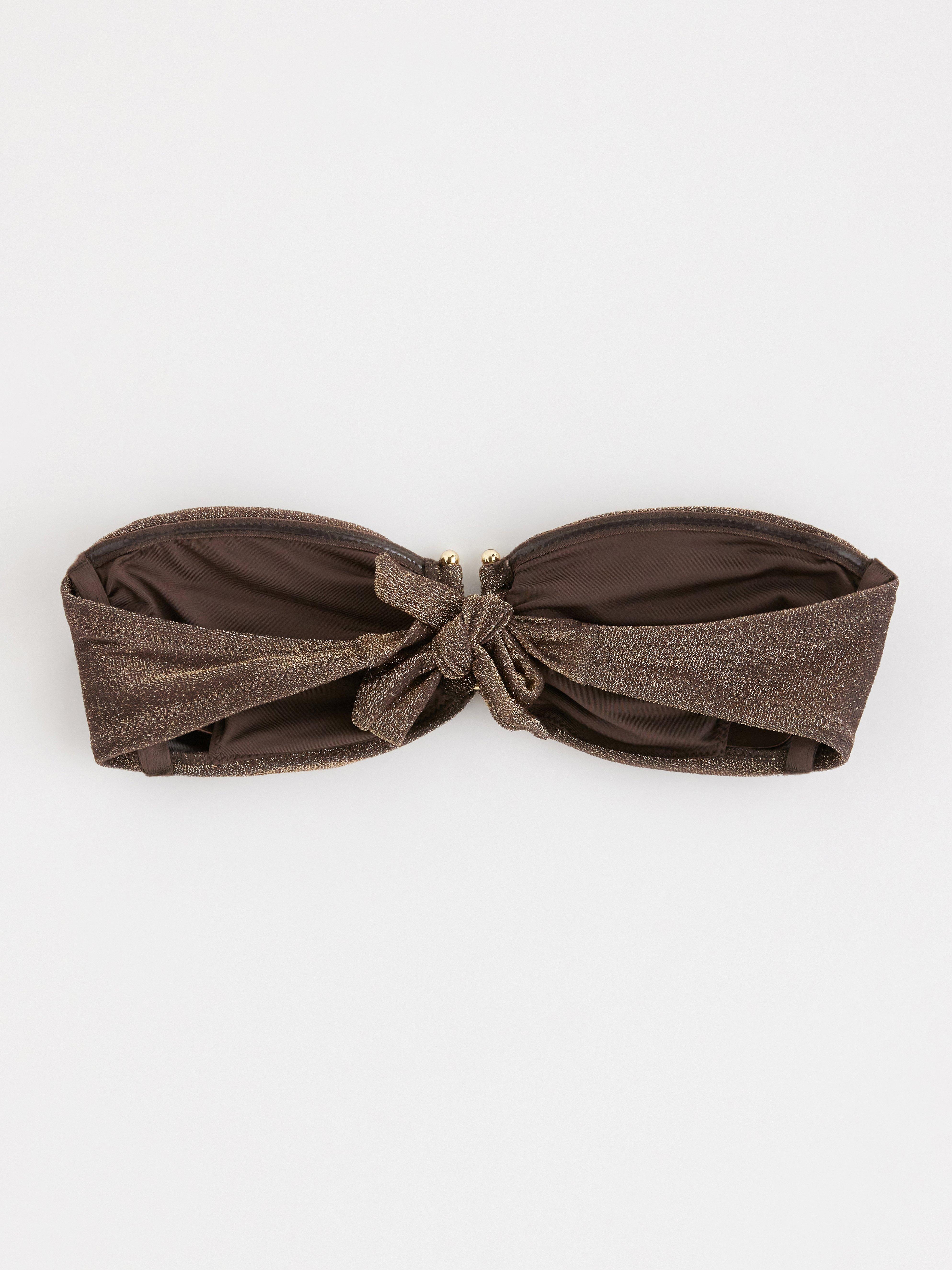 Bandeau-rintaliivit - Alusvaatteet - Ruskea