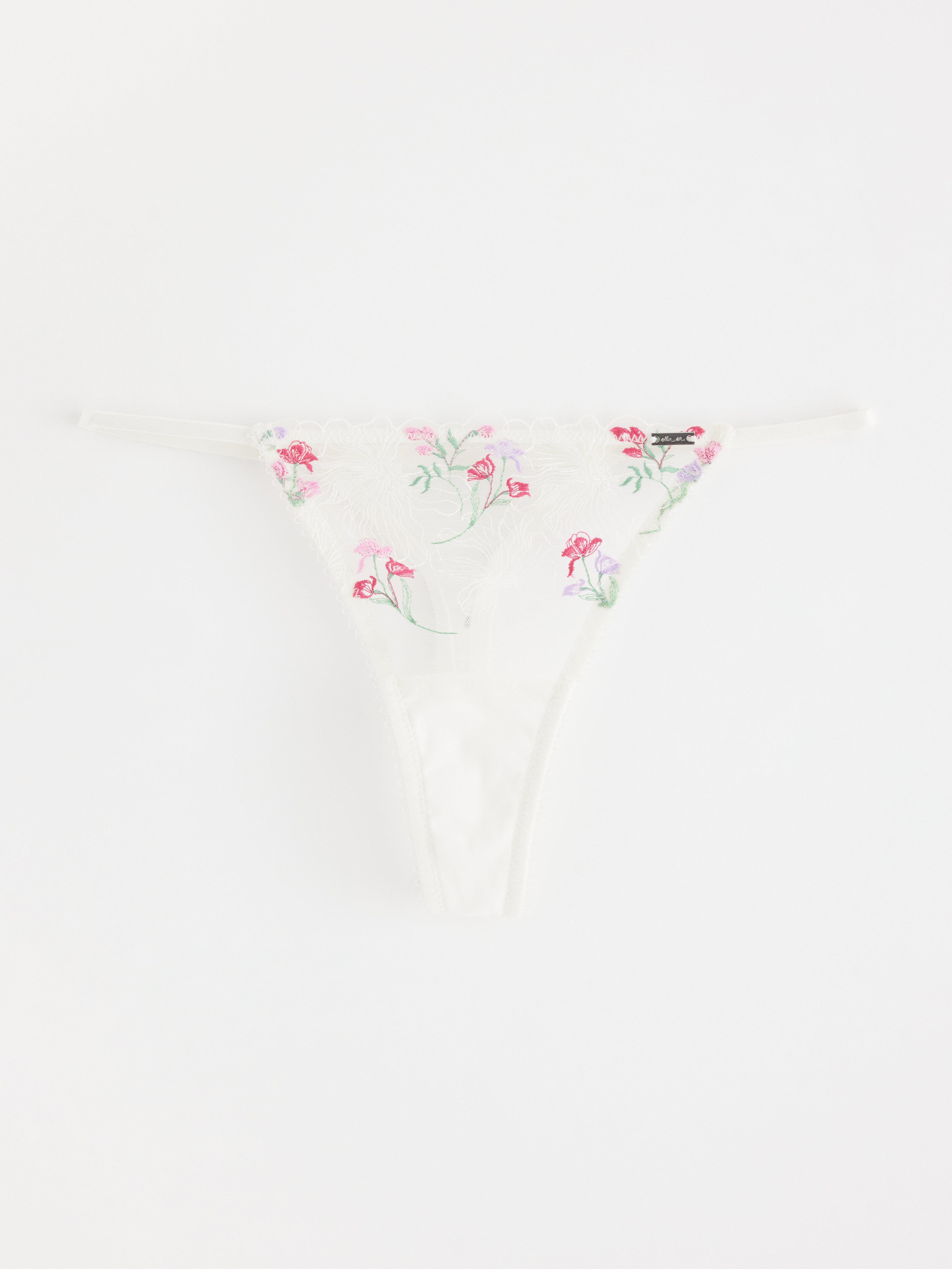 Thong Low - Lingerie - White