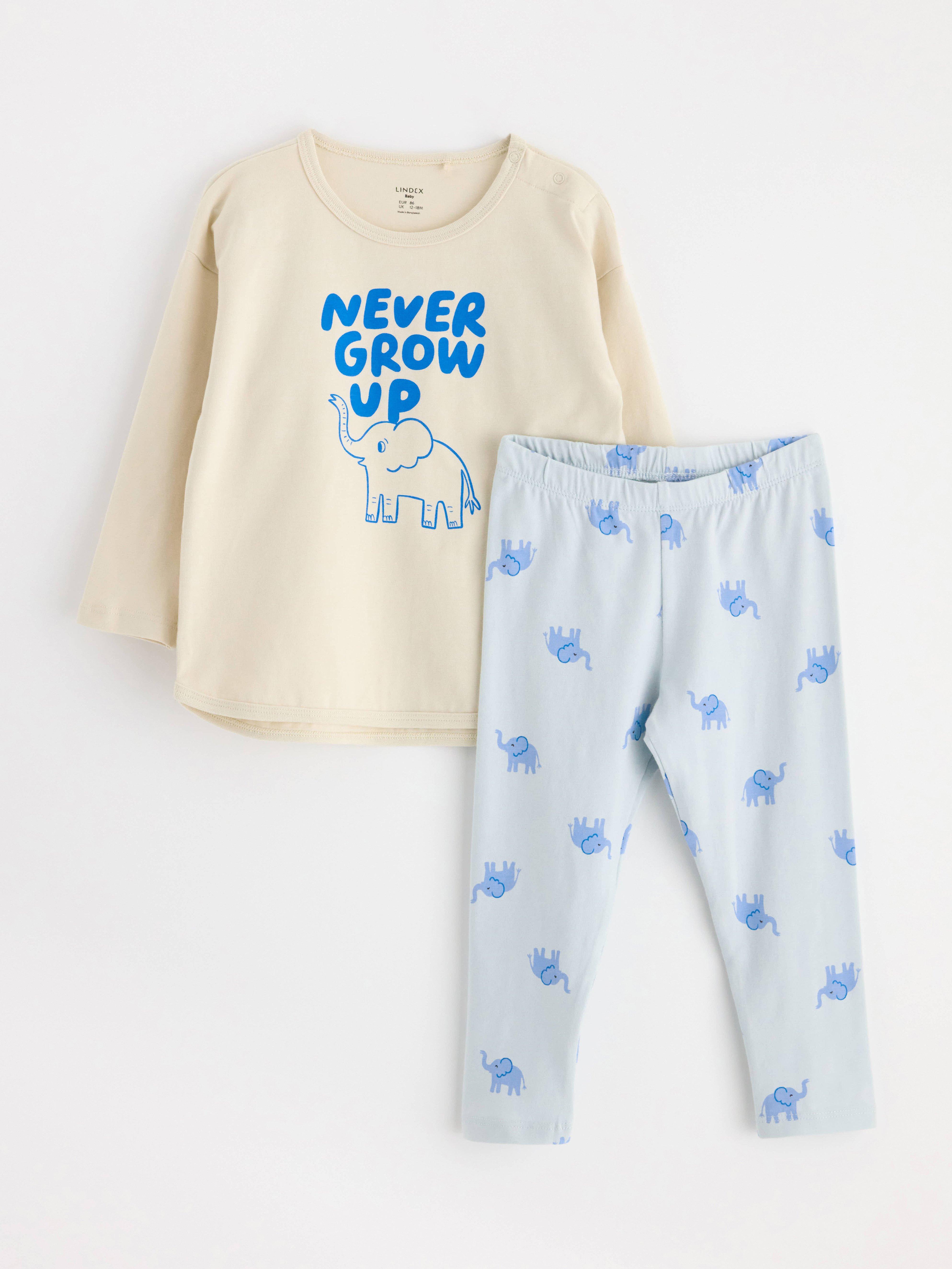 Set - långärmad topp och leggings