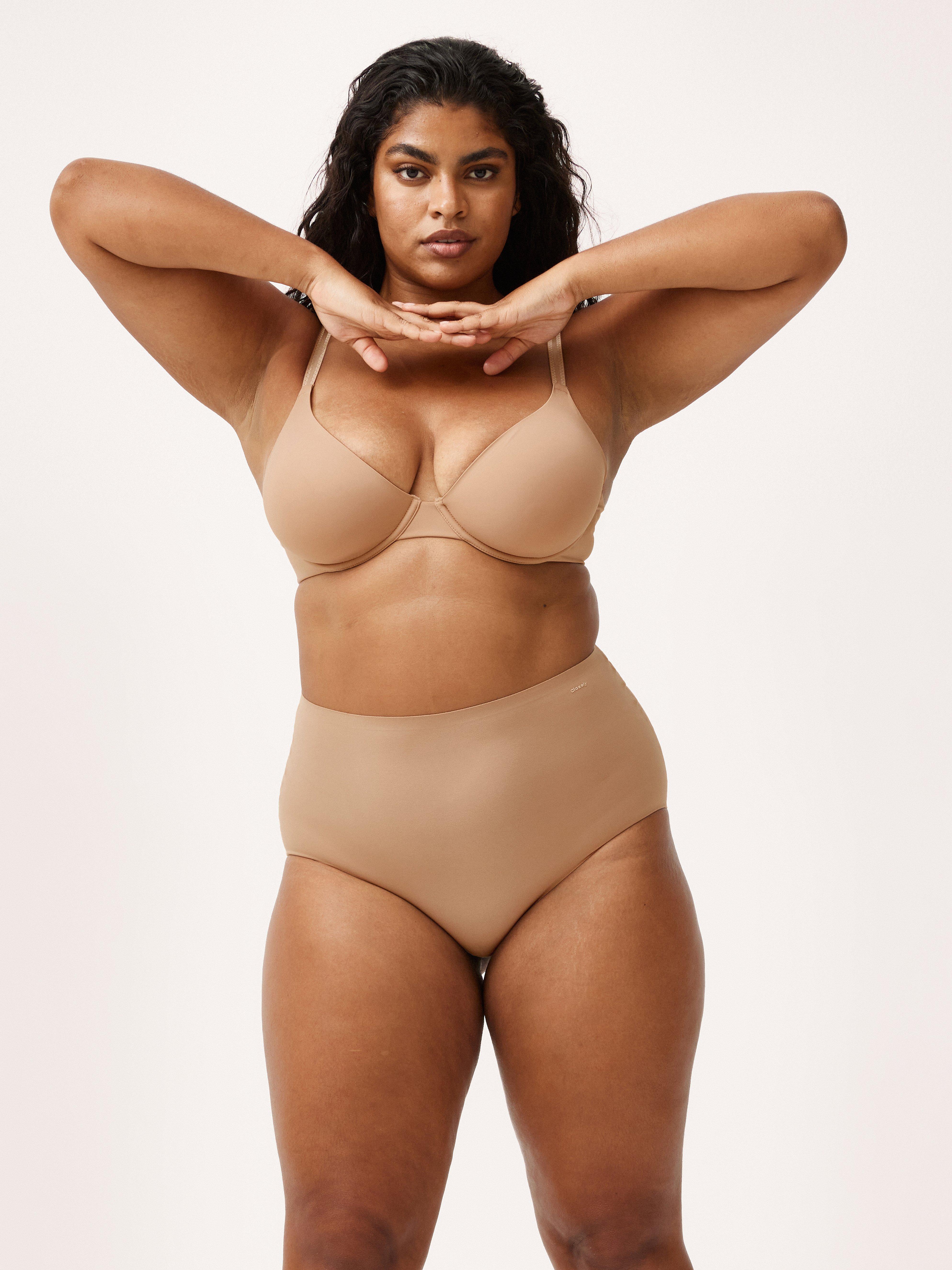 Ovadderad bh - Closely - Beige