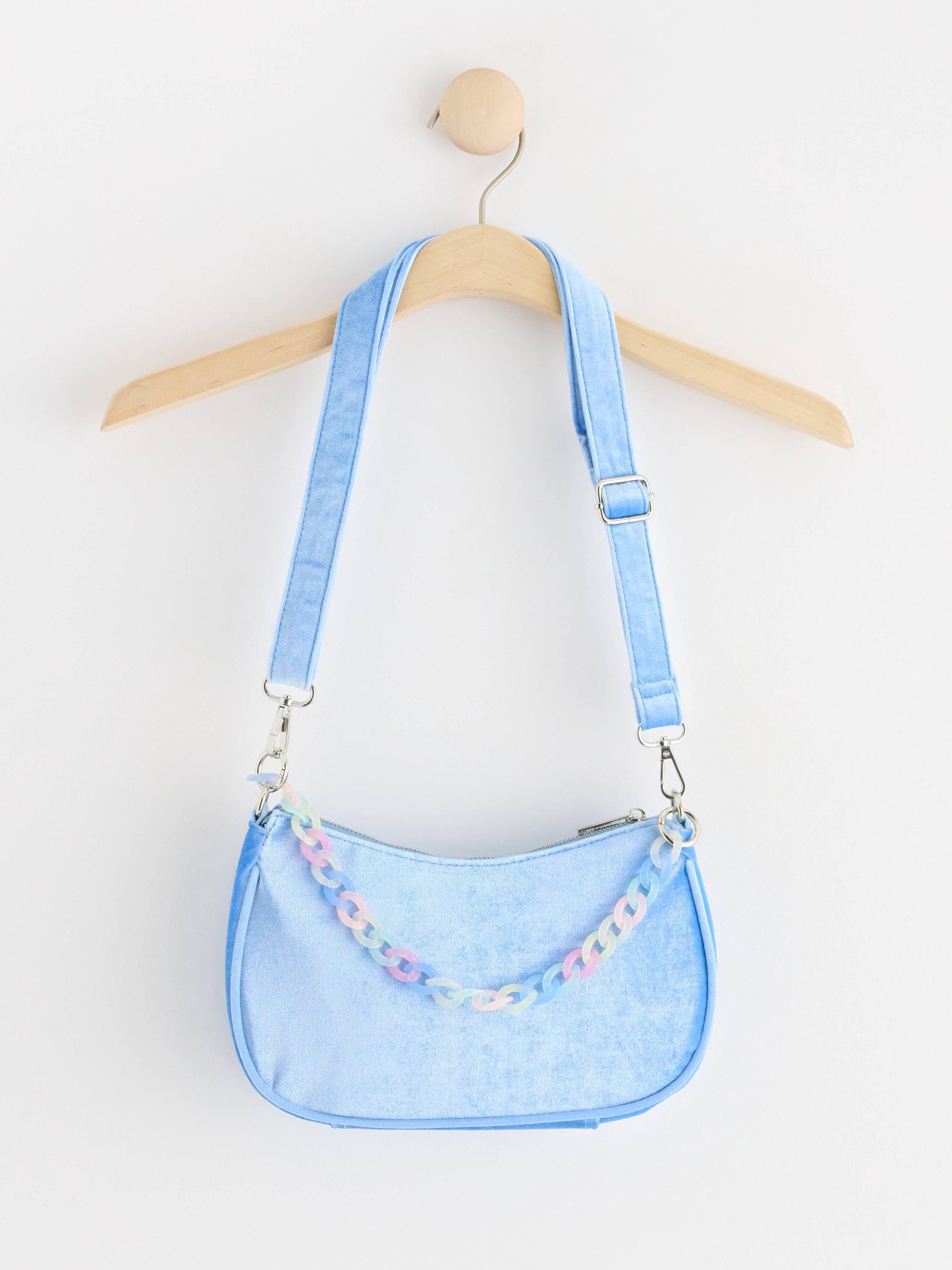 Axelremsväska i velour