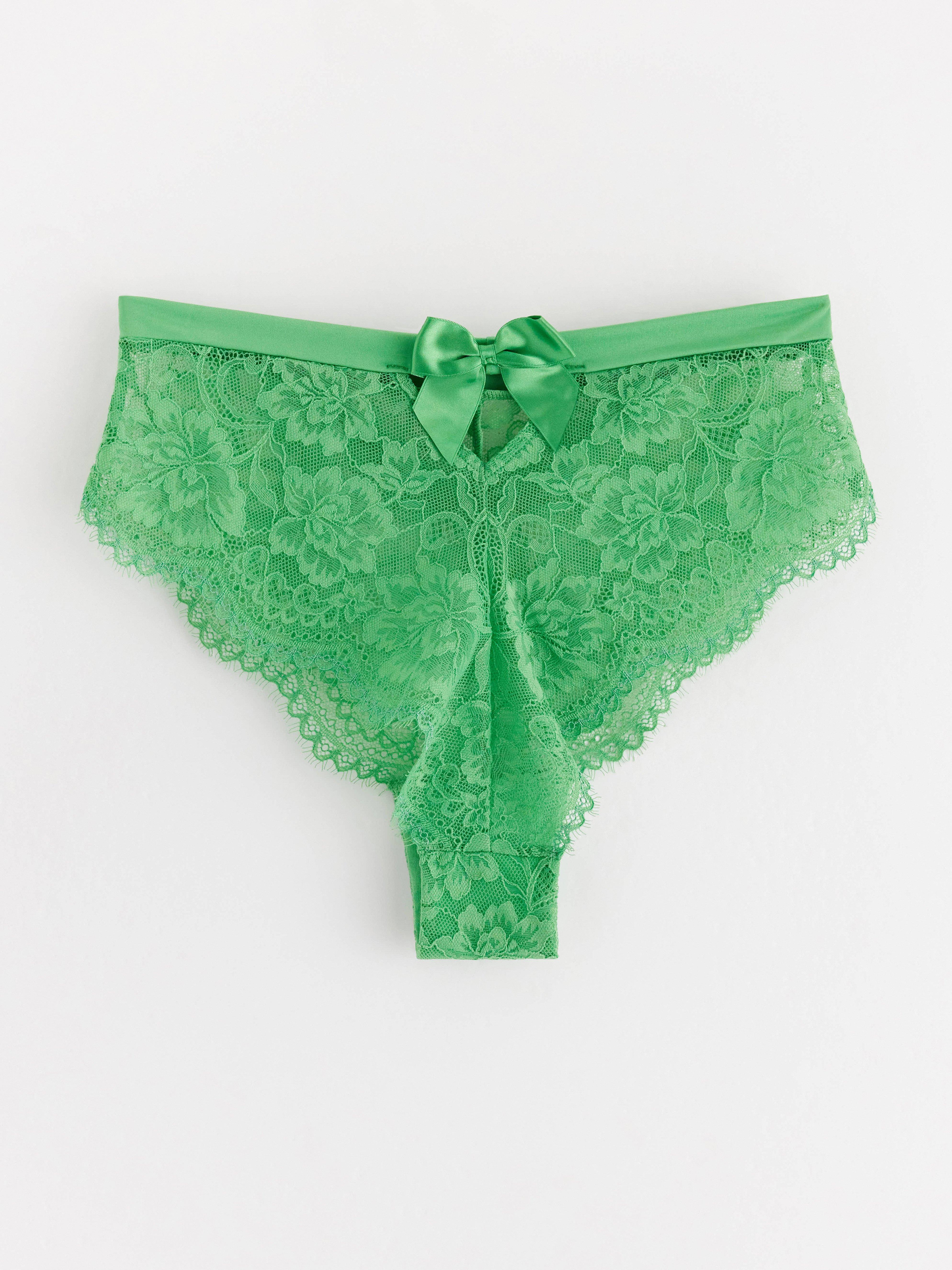 Brazilian High - Lingerie - Green