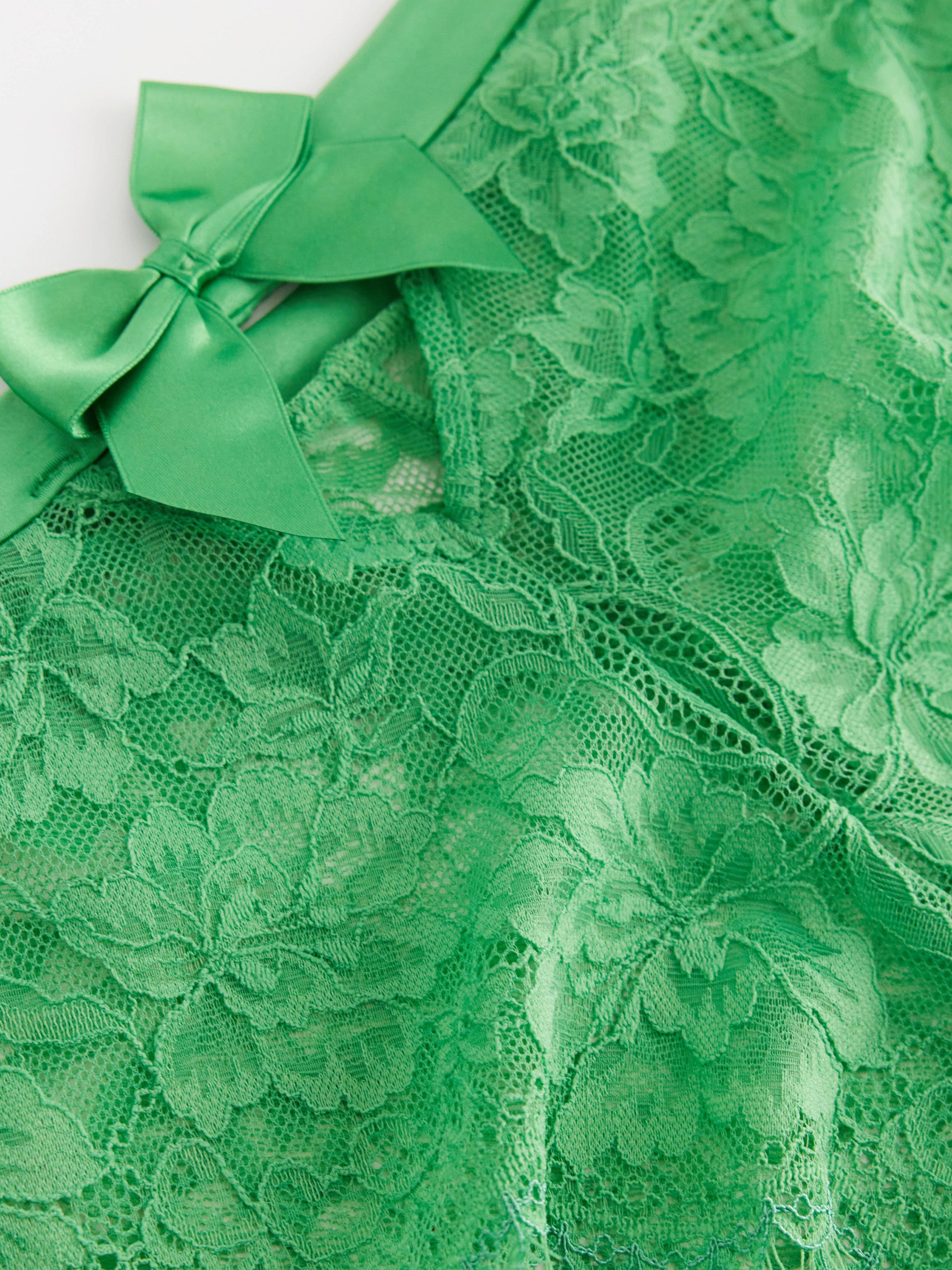 Brazilian High - Lingerie - Green
