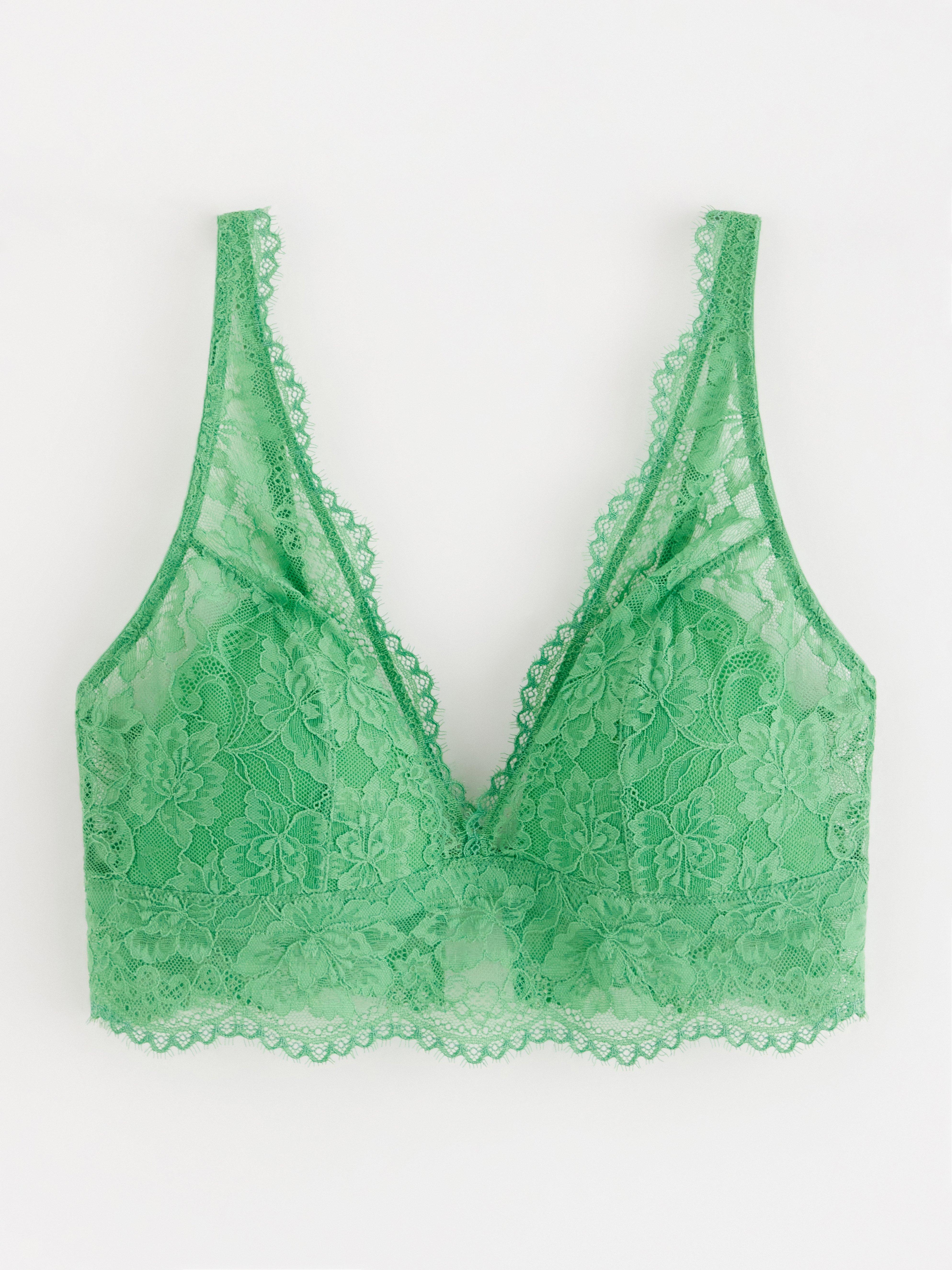 Bralette podprsenka - Spodní prádlo - Zelená
