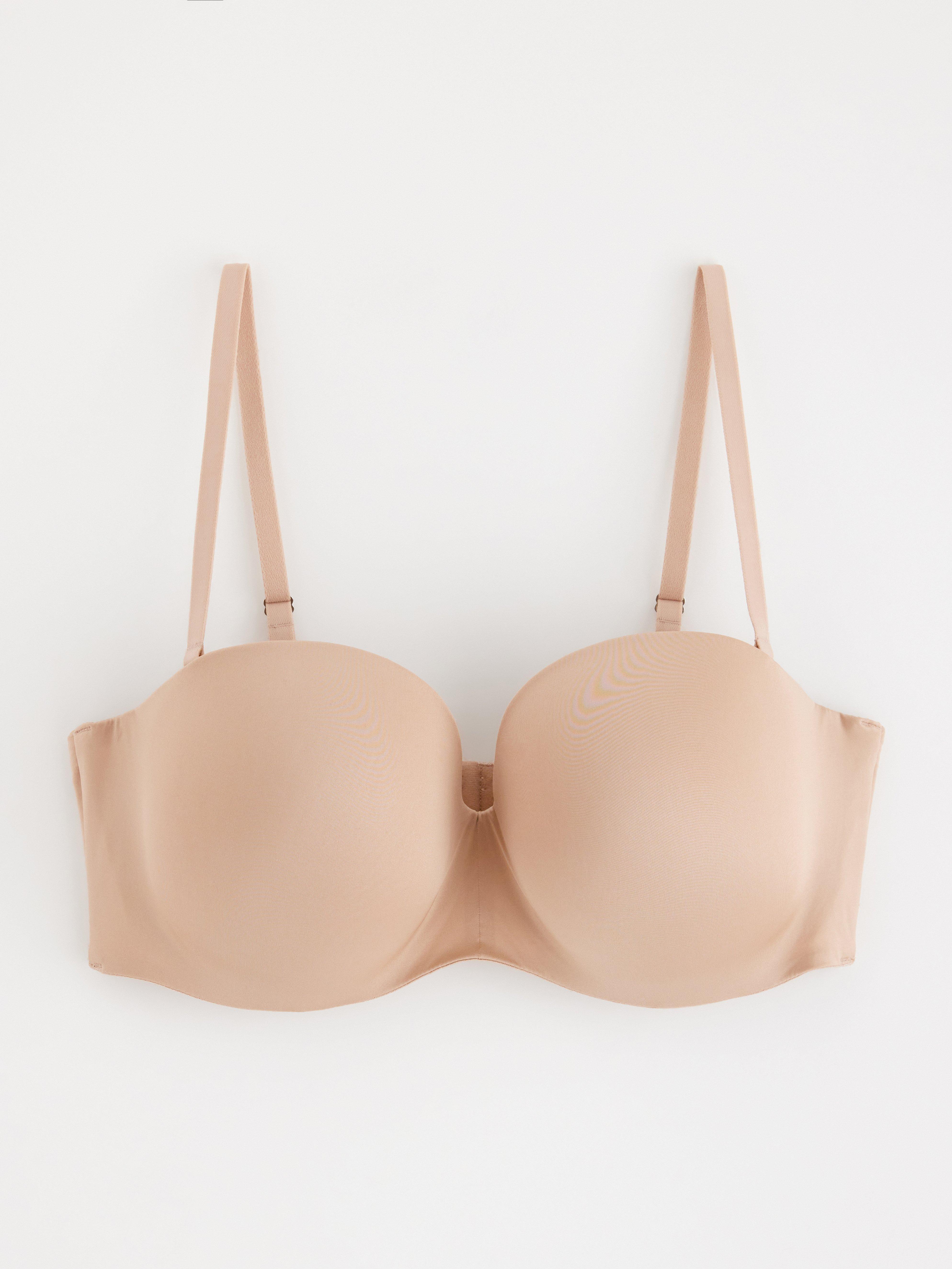 Stroppeløs BH - Undertøy - Beige