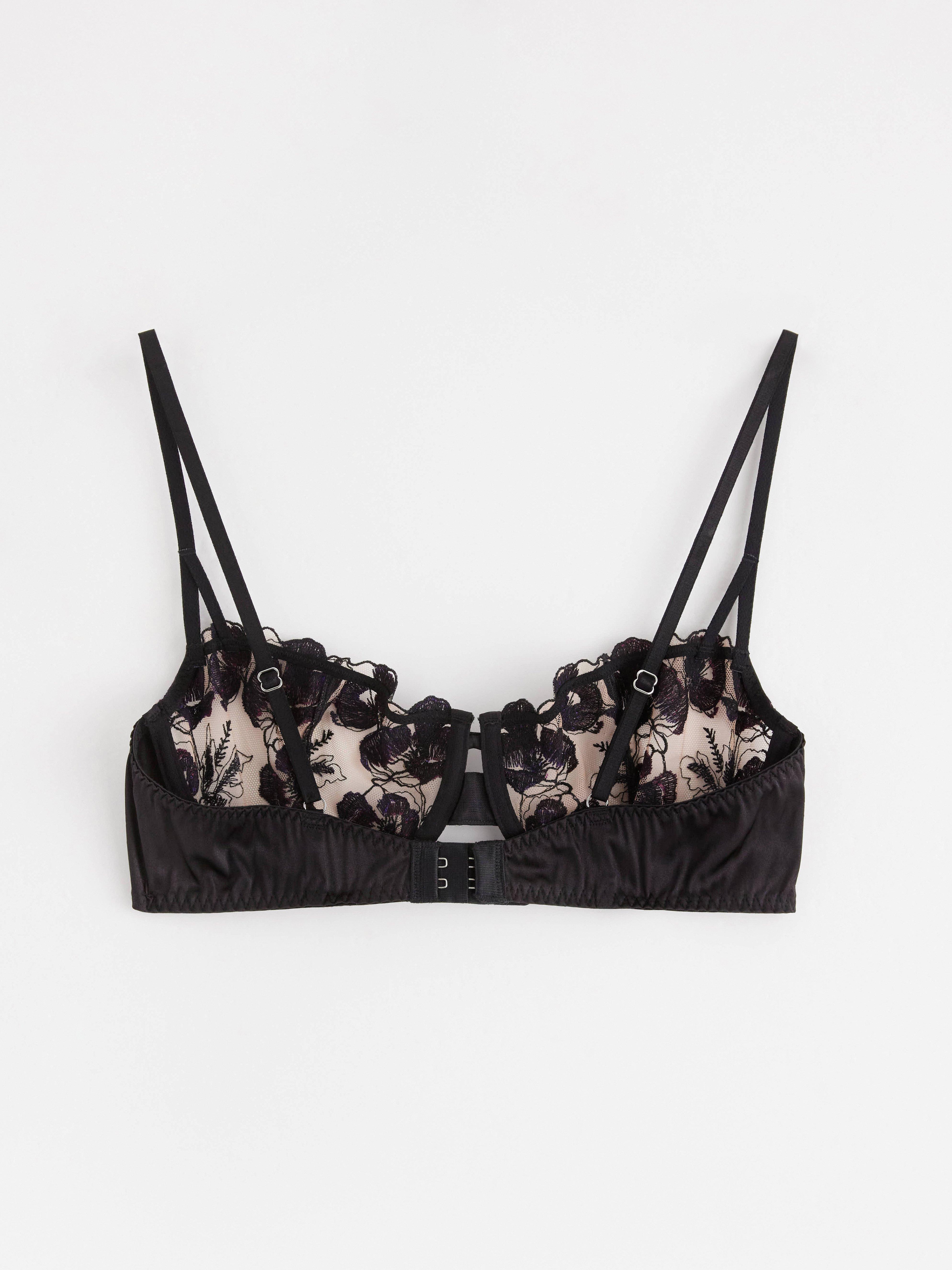 Balconette Bra - Lingerie - Black