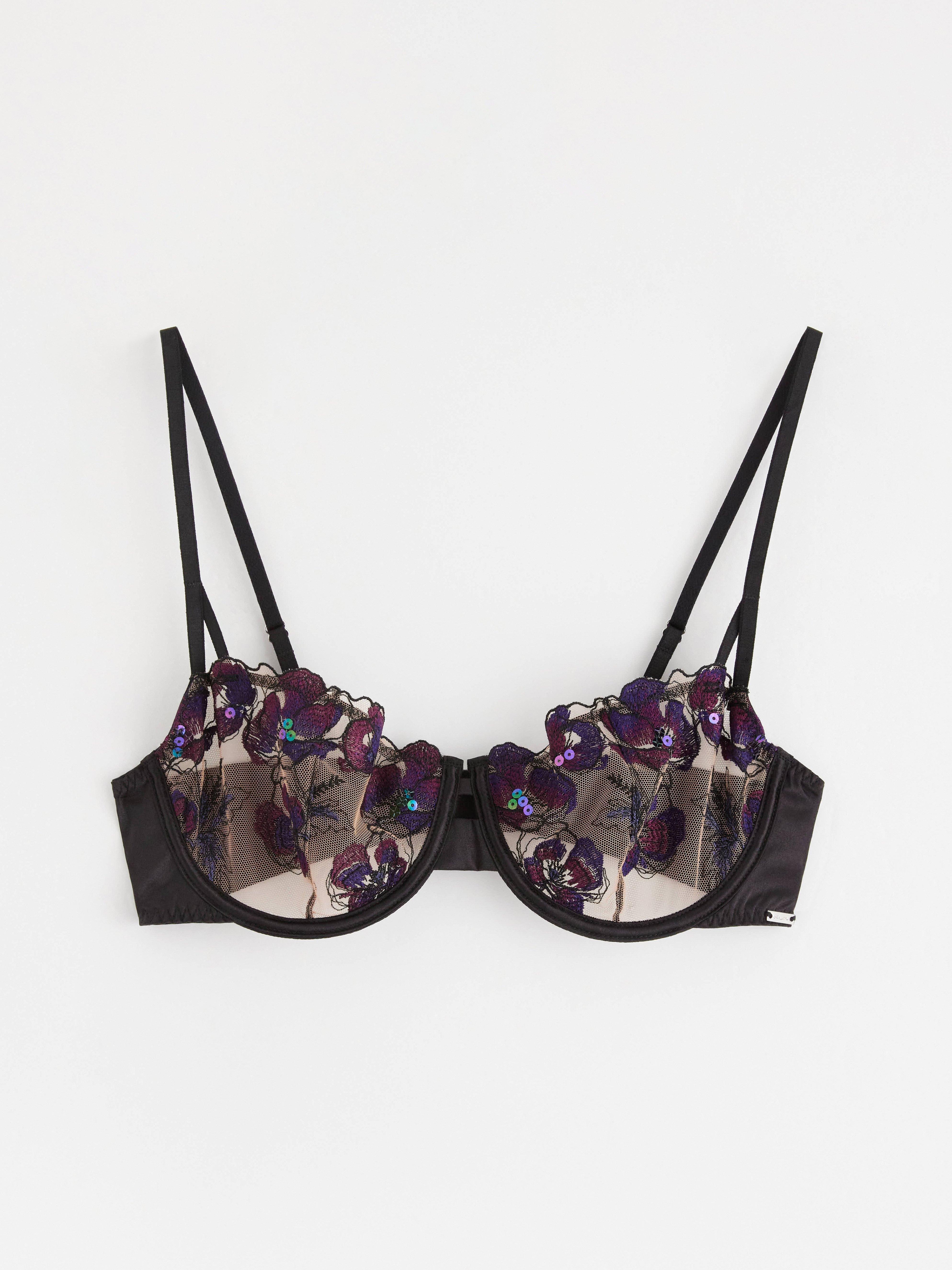 Balconette Bra - Lingerie - Black