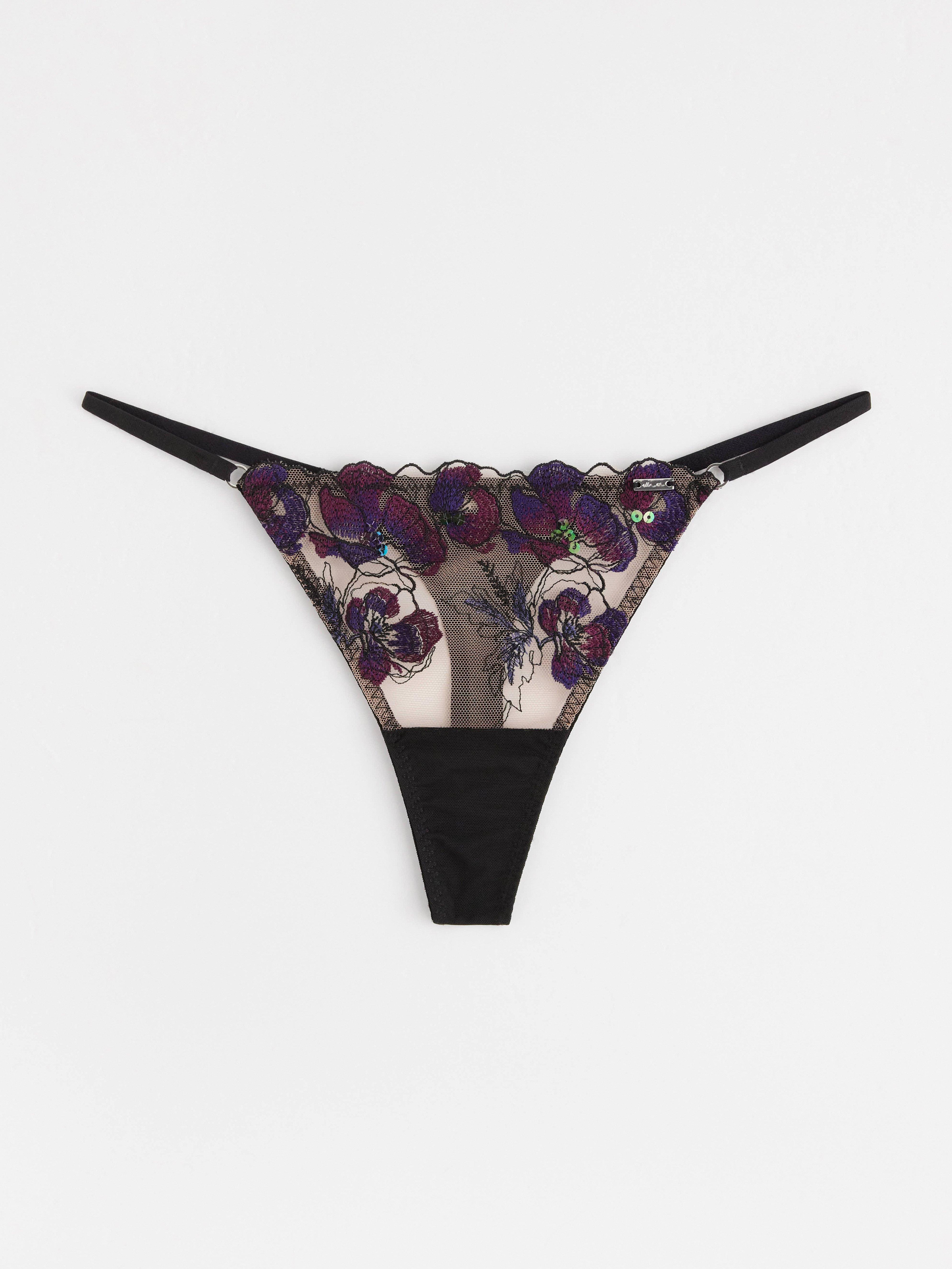 Thong Low - Lingerie - Black