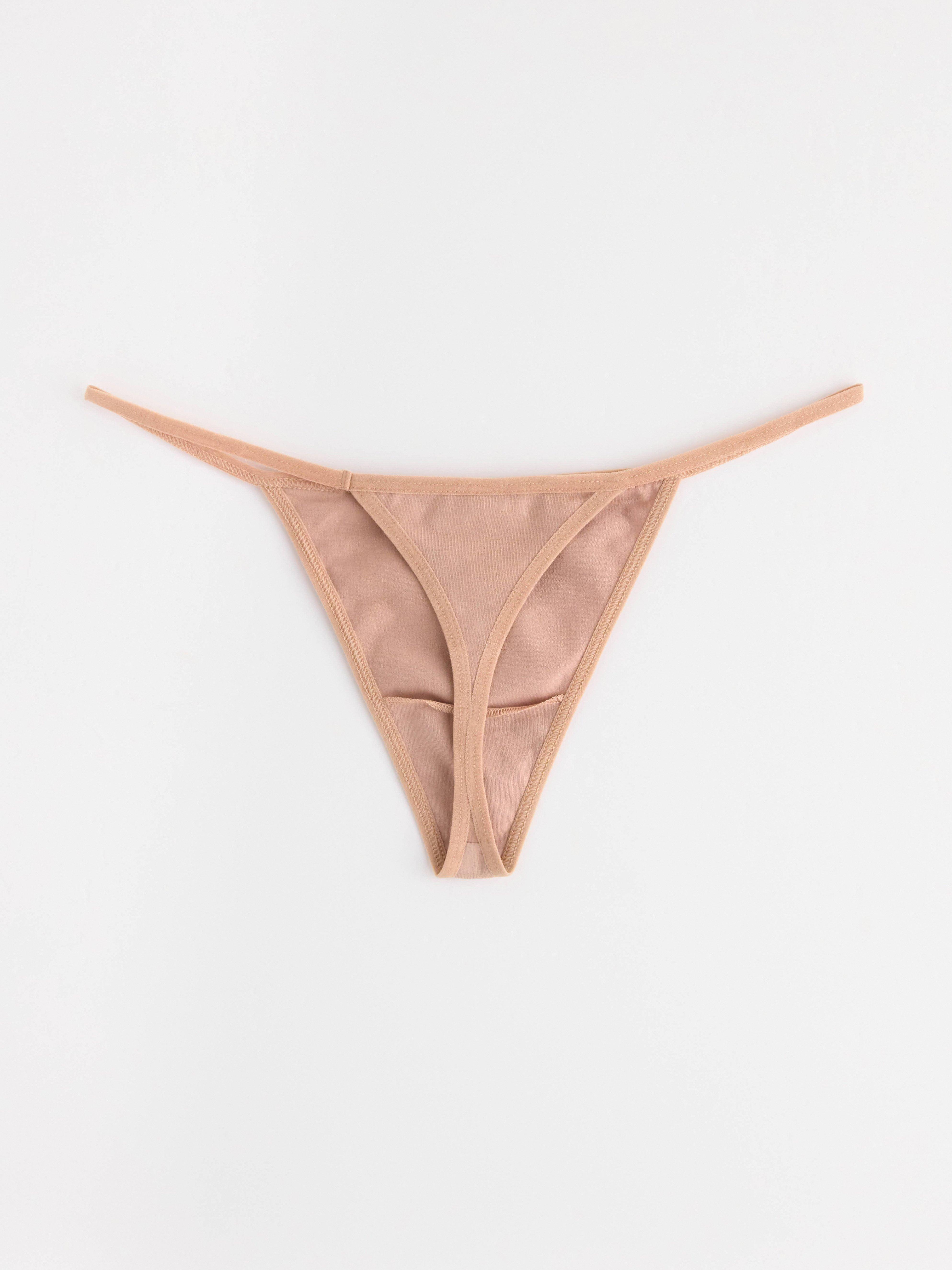Thong Low - Lingerie - Beige
