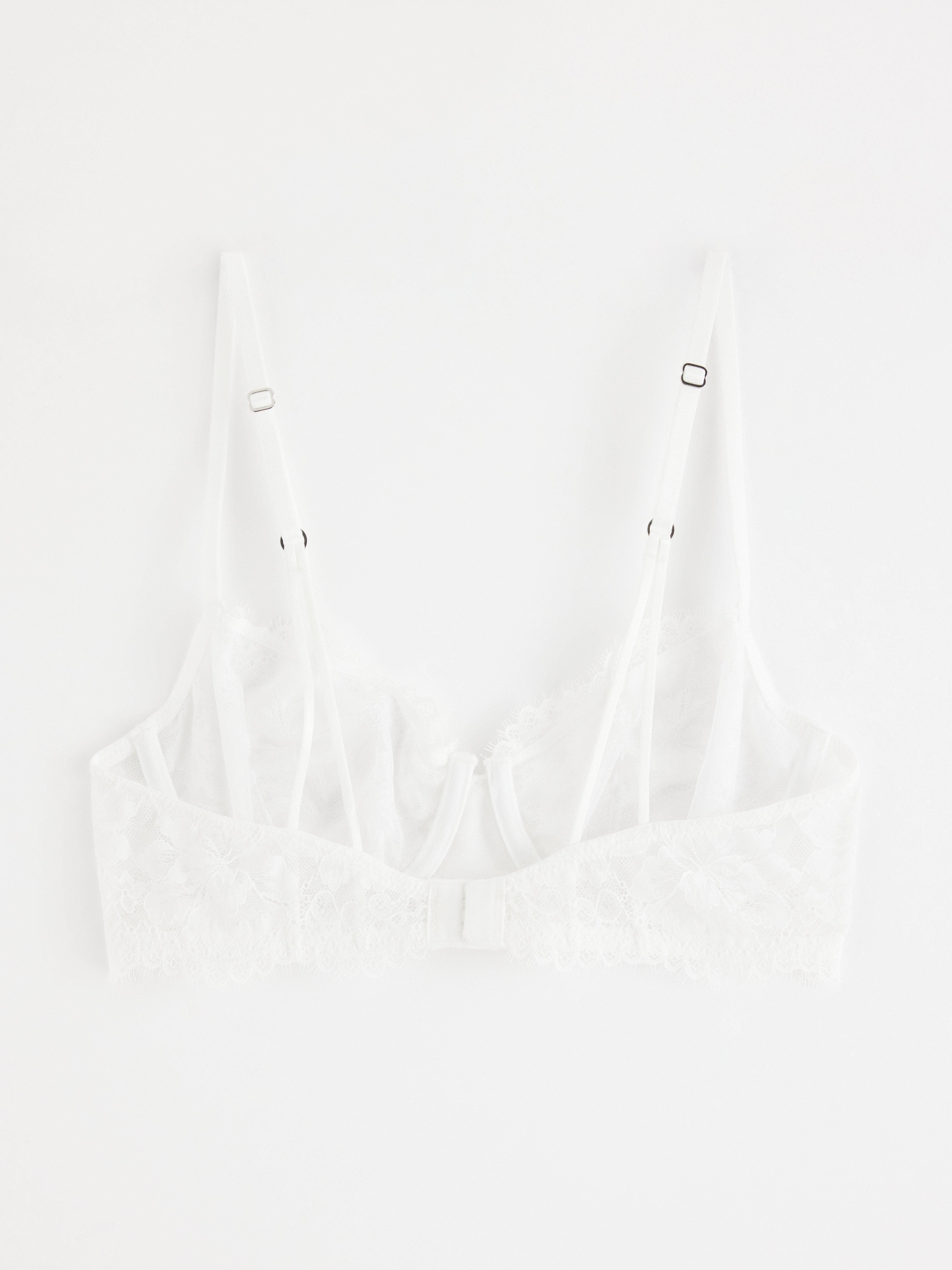 Unpadded Bra - Lingerie - White