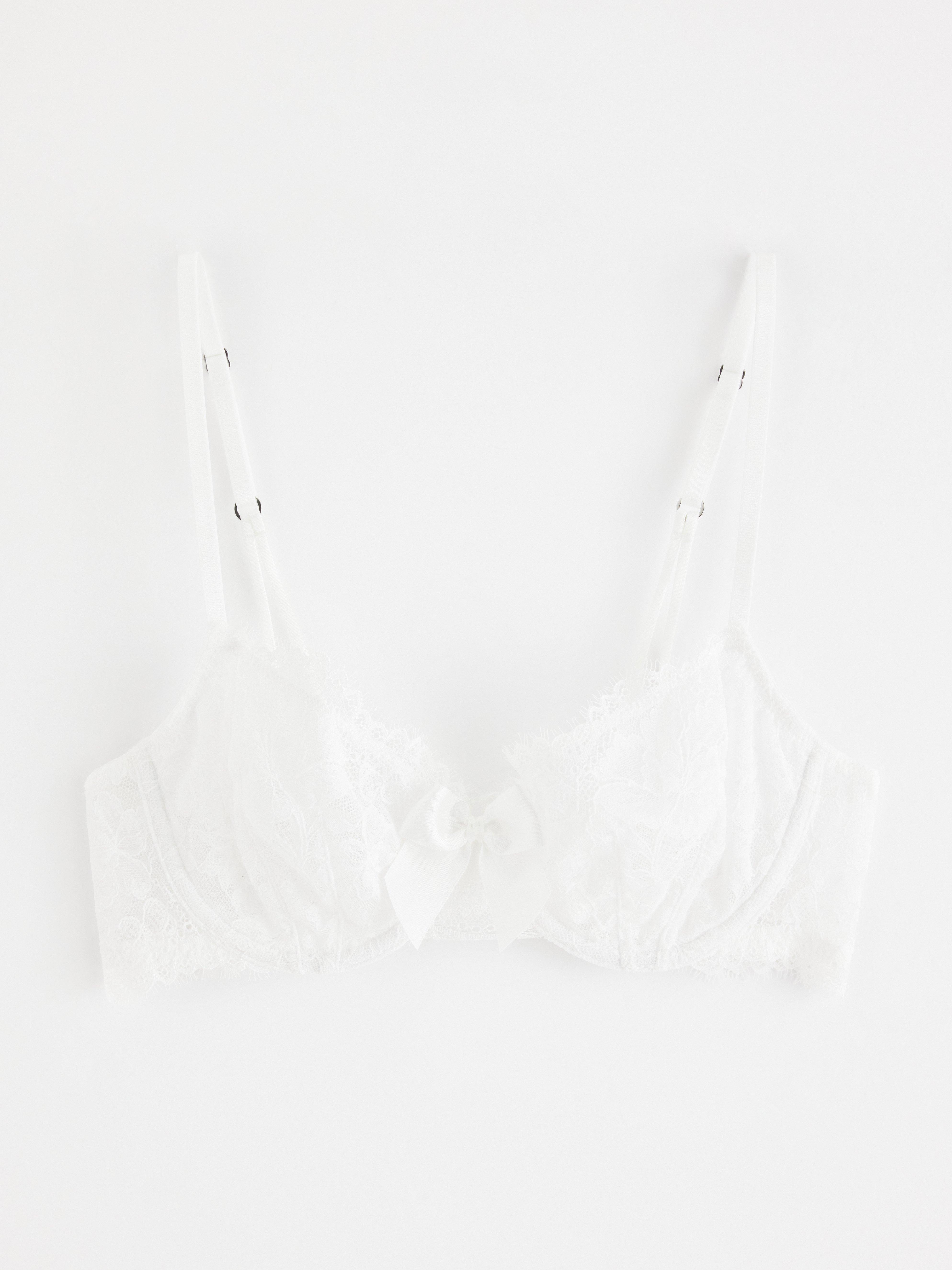 Unpadded Bra - Lingerie - White