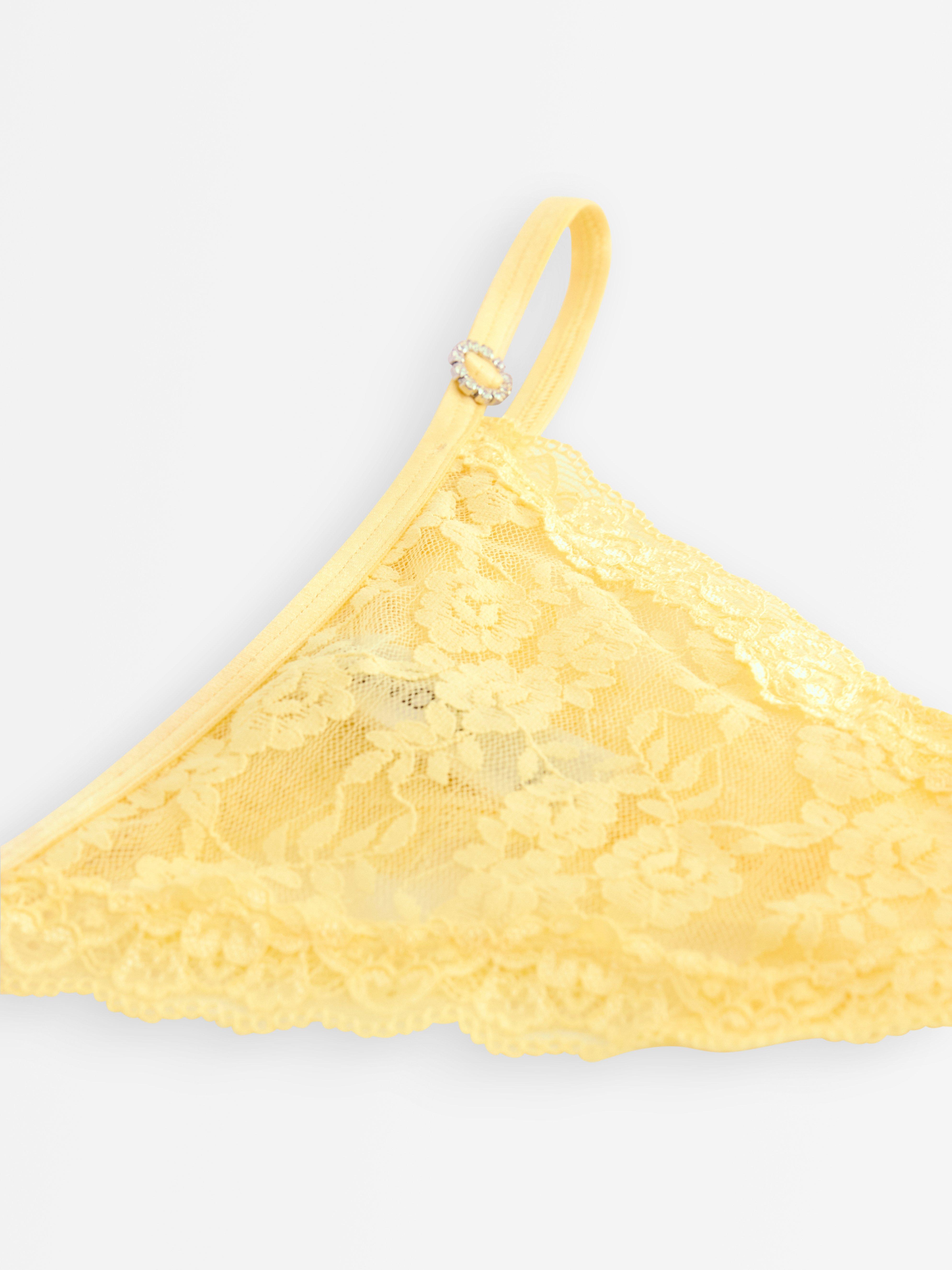 Thong Low - Lingerie - Yellow