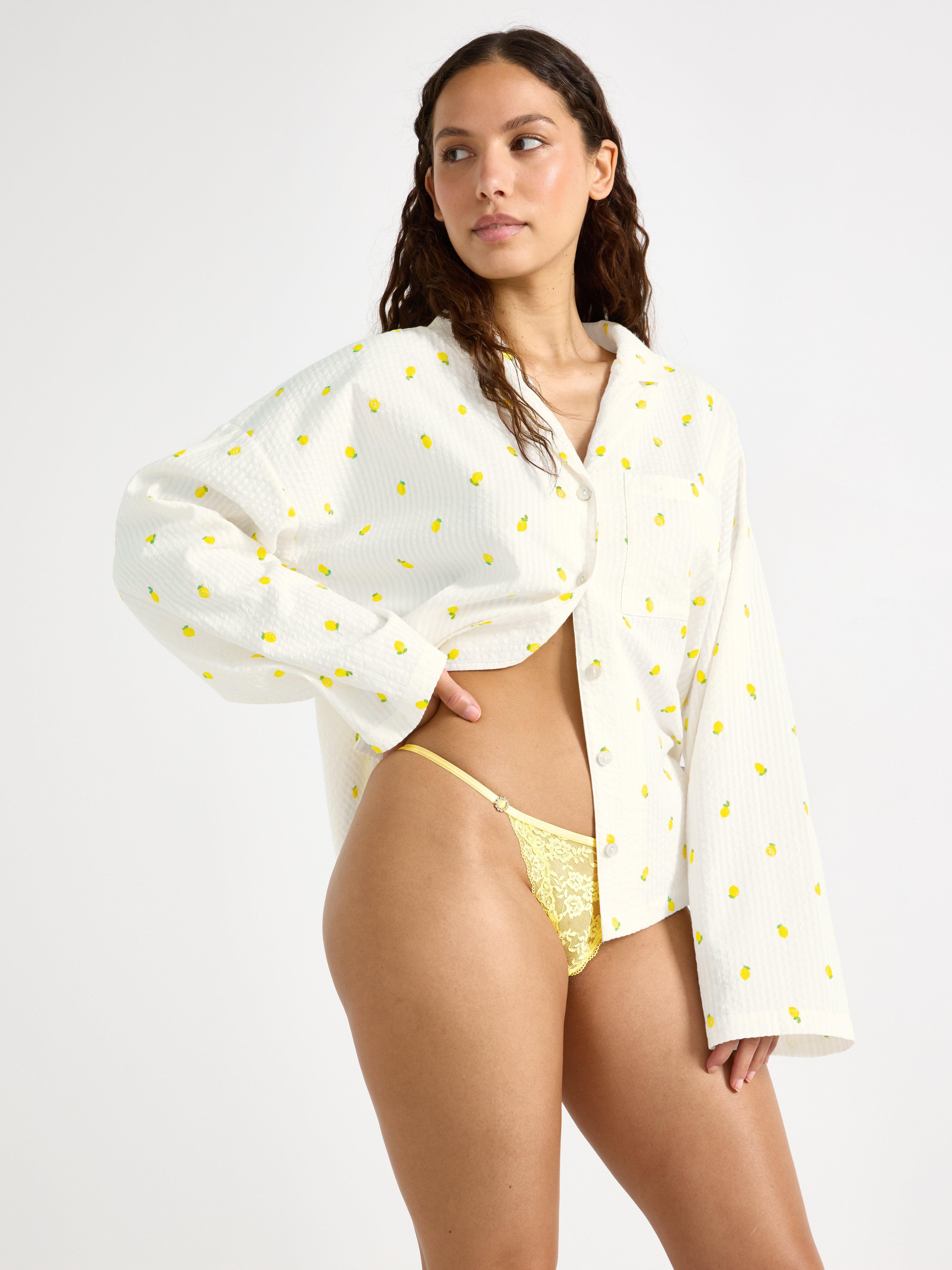 Thong Low - Lingerie - Yellow