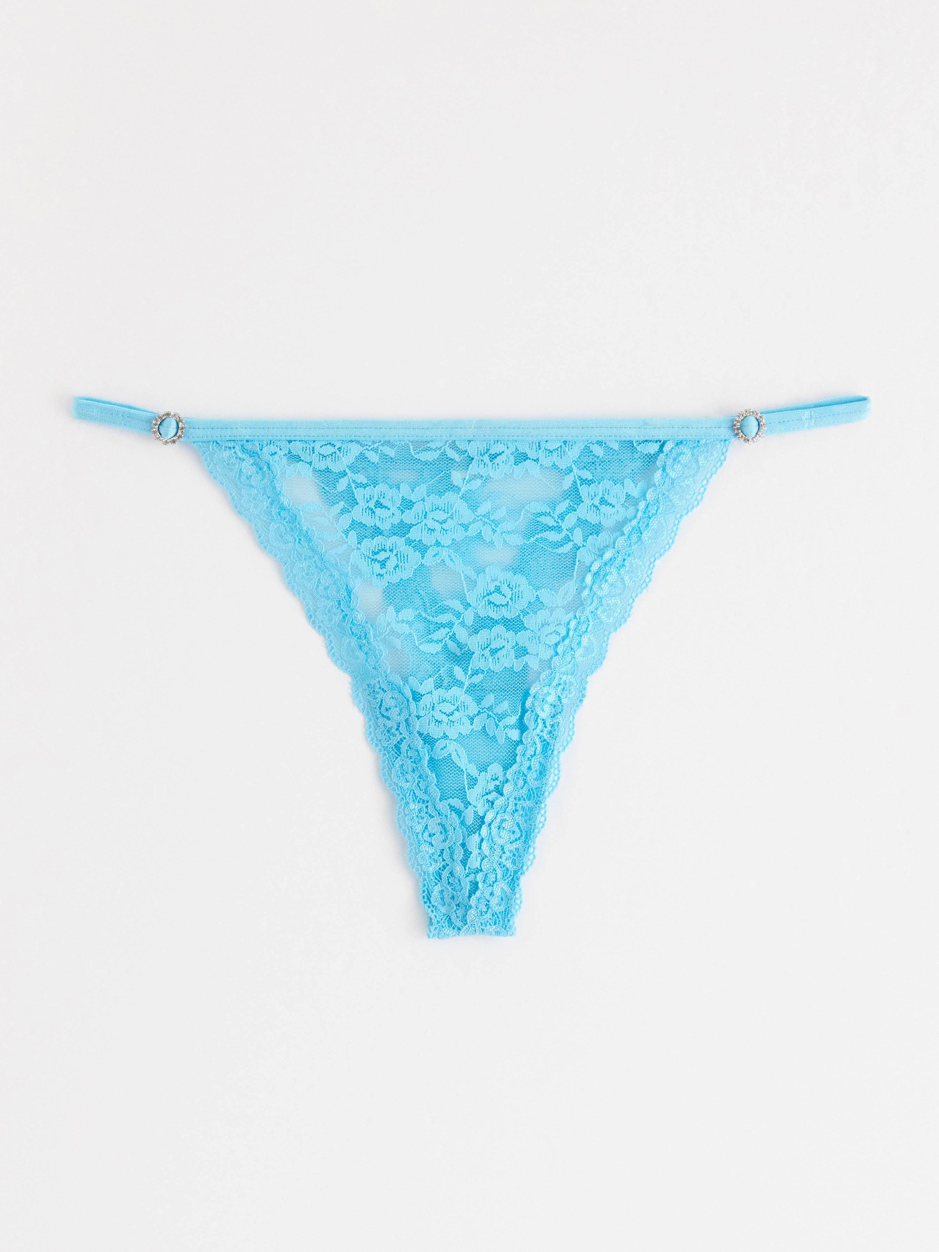 Thong Low - Lingerie - Turquoise