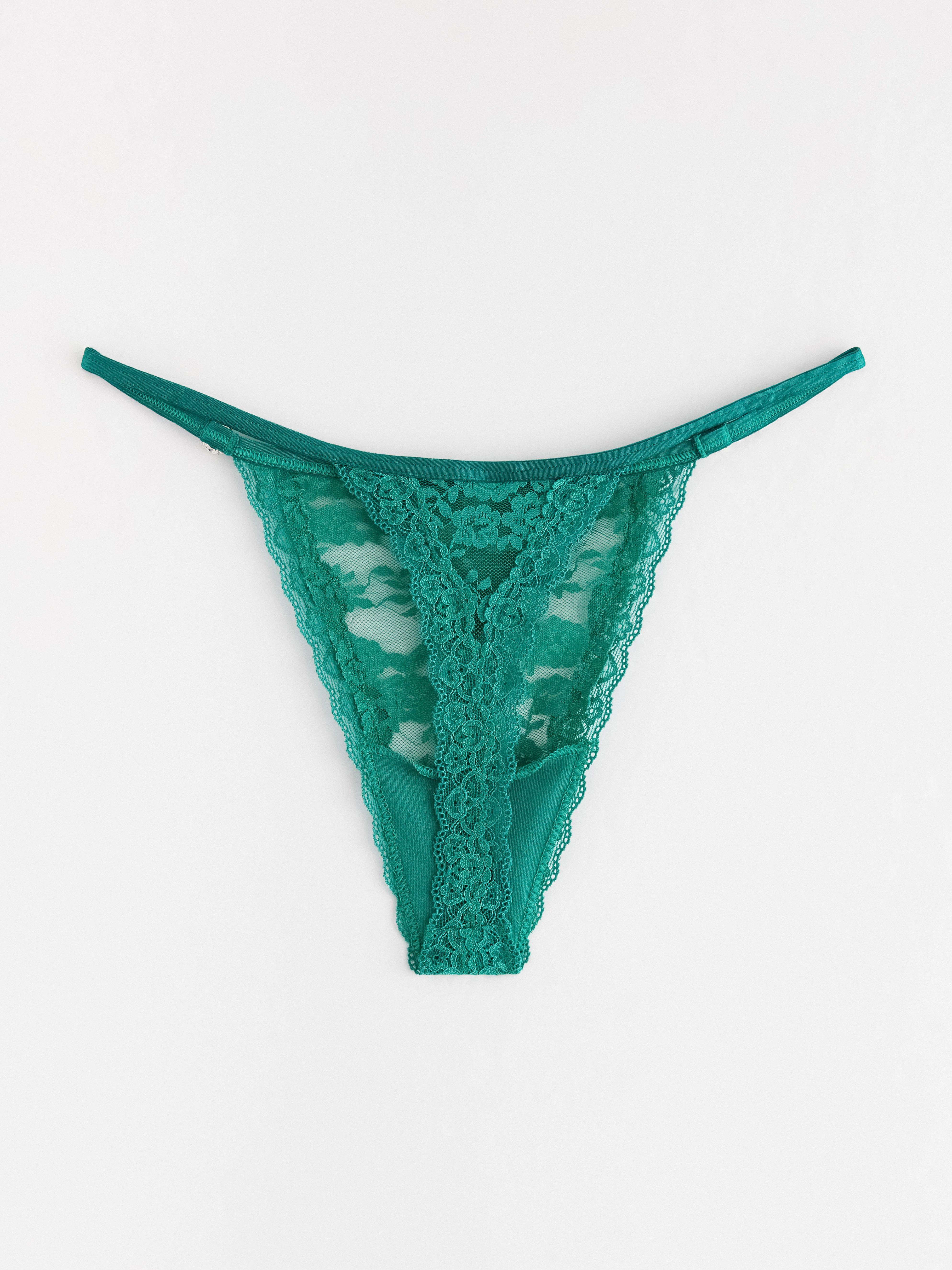 Thong Low - Lingerie - Green