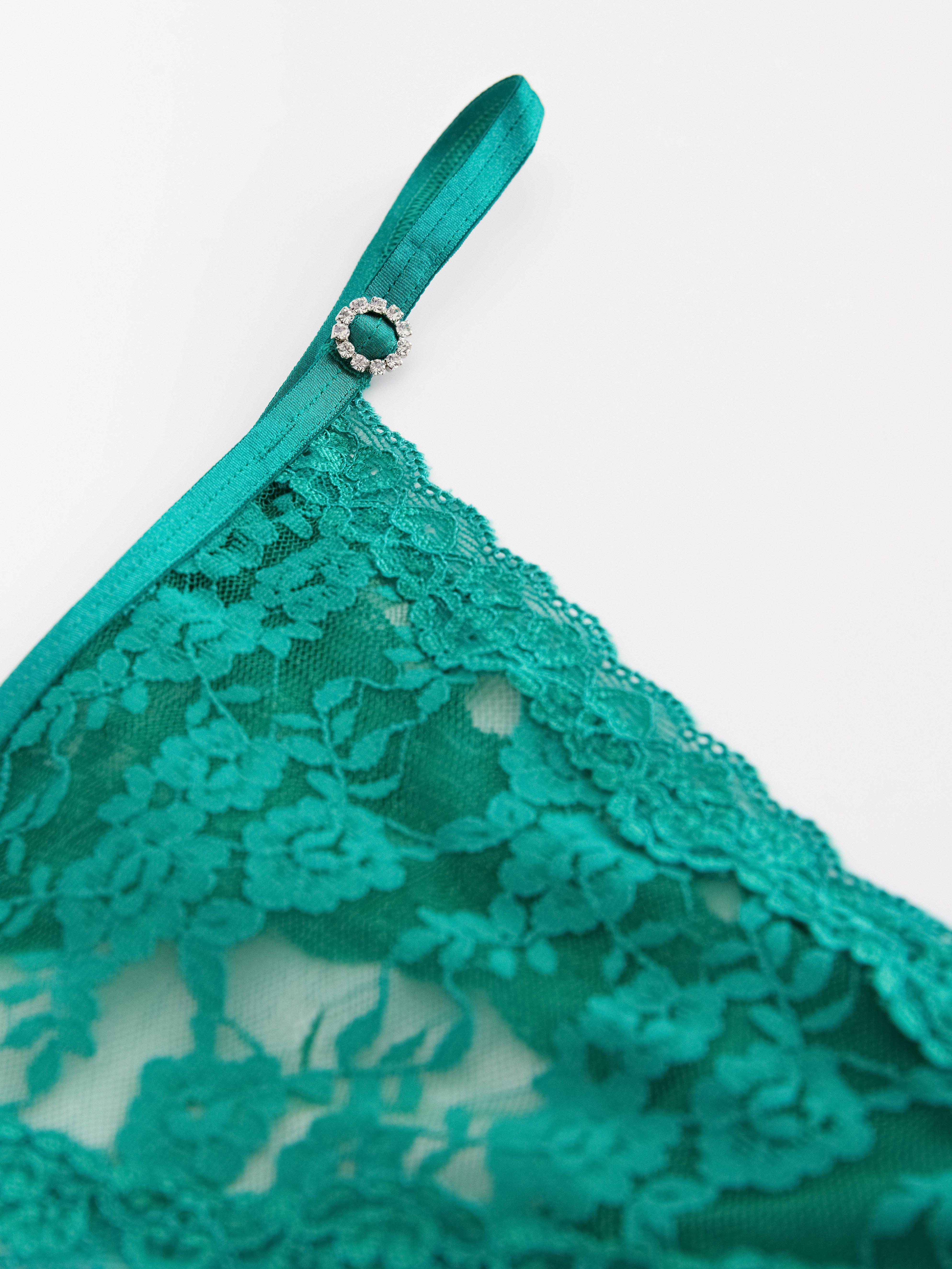 Thong Low - Lingerie - Green