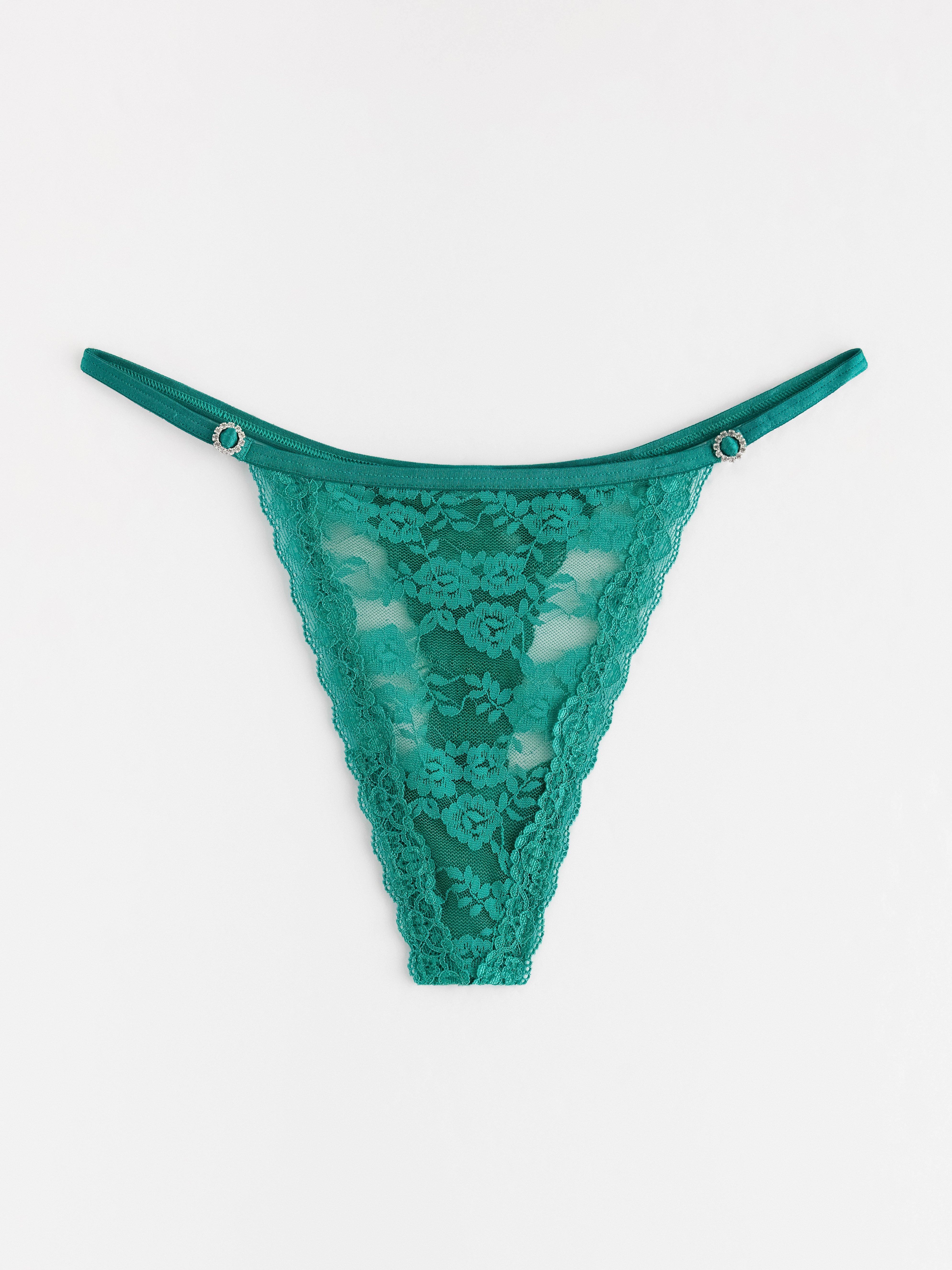 Thong Low - Lingerie - Green