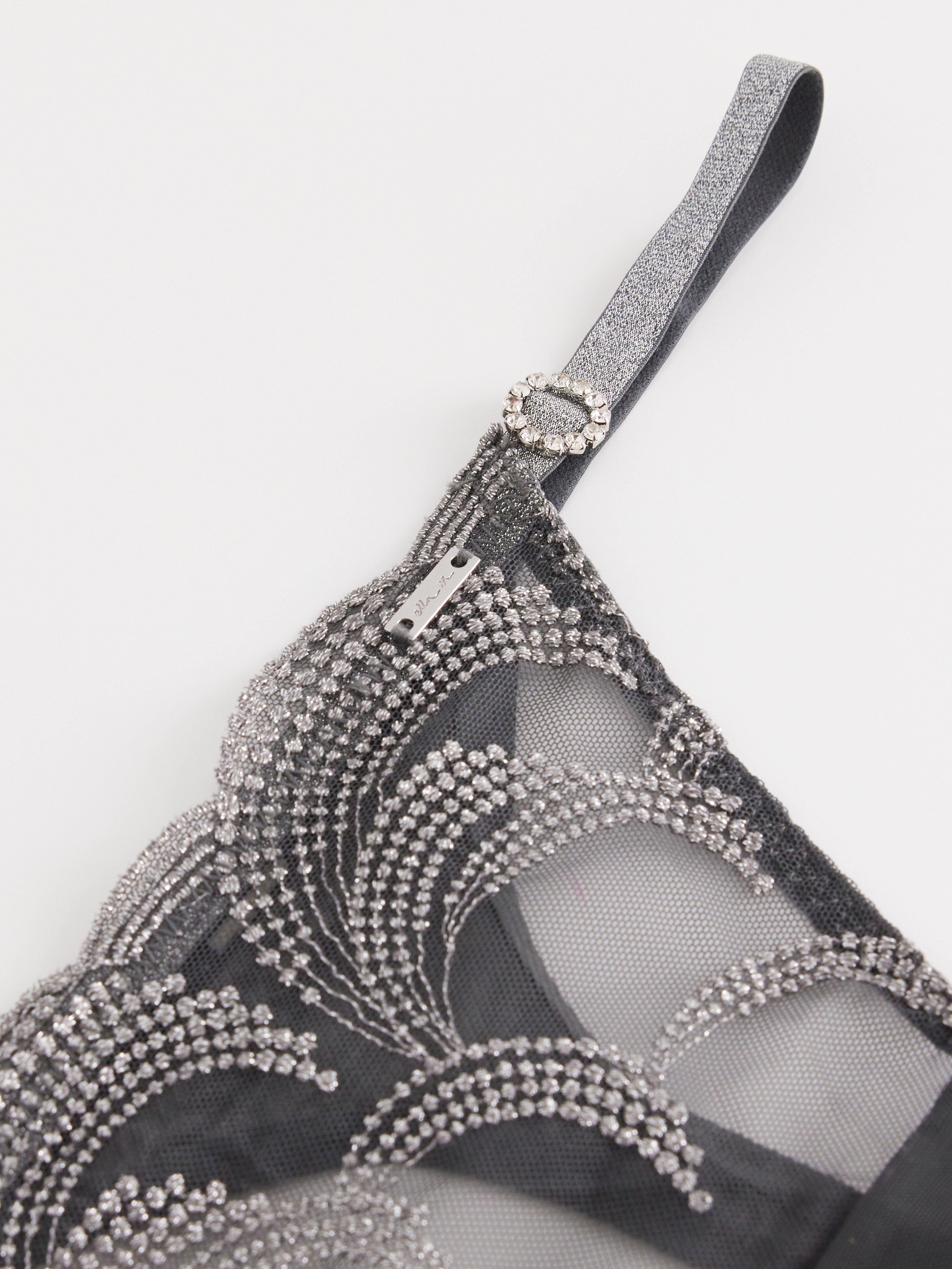 Thong Low - Lingerie - Grey