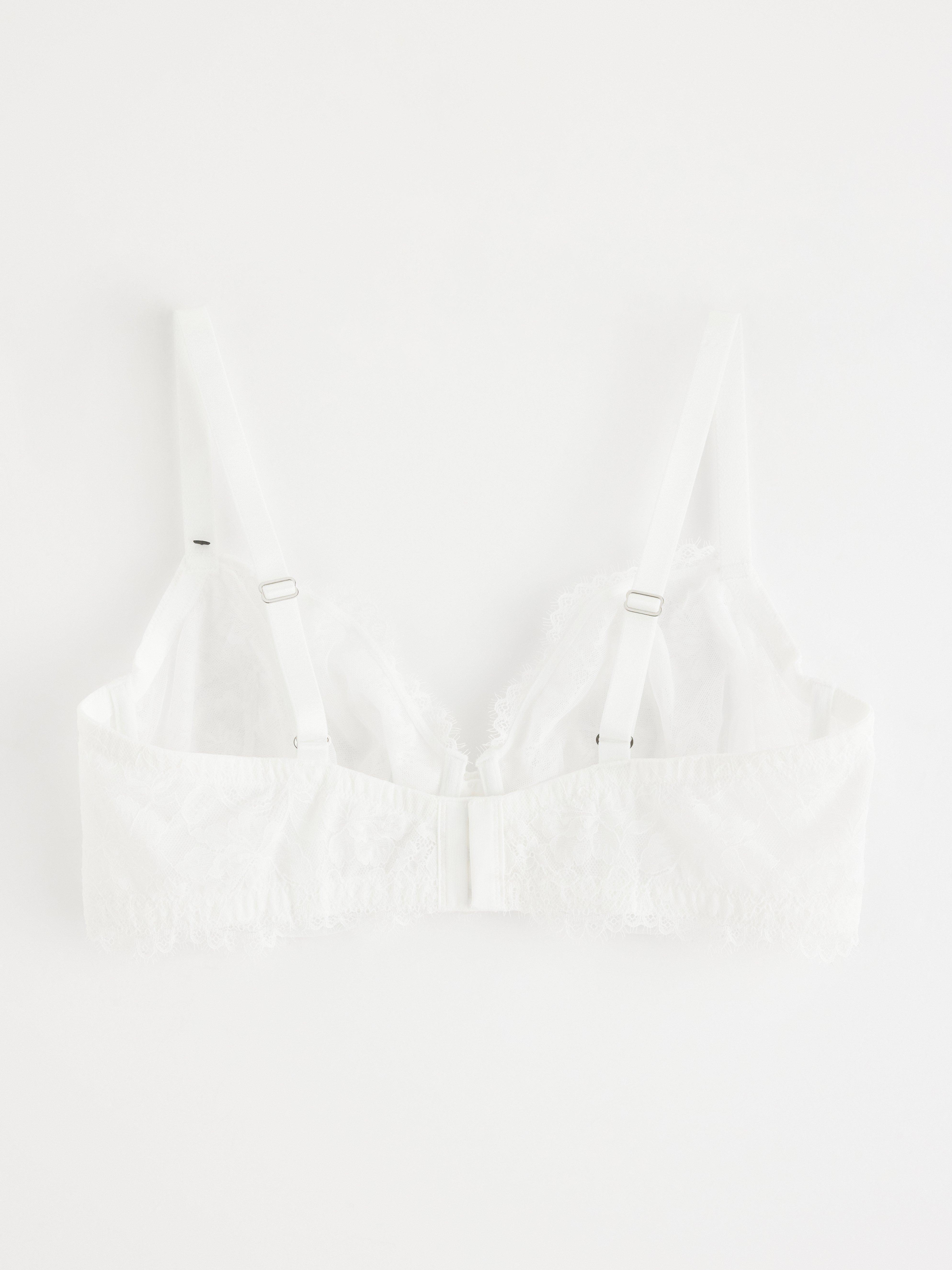 Unpadded Bra - Lingerie - White